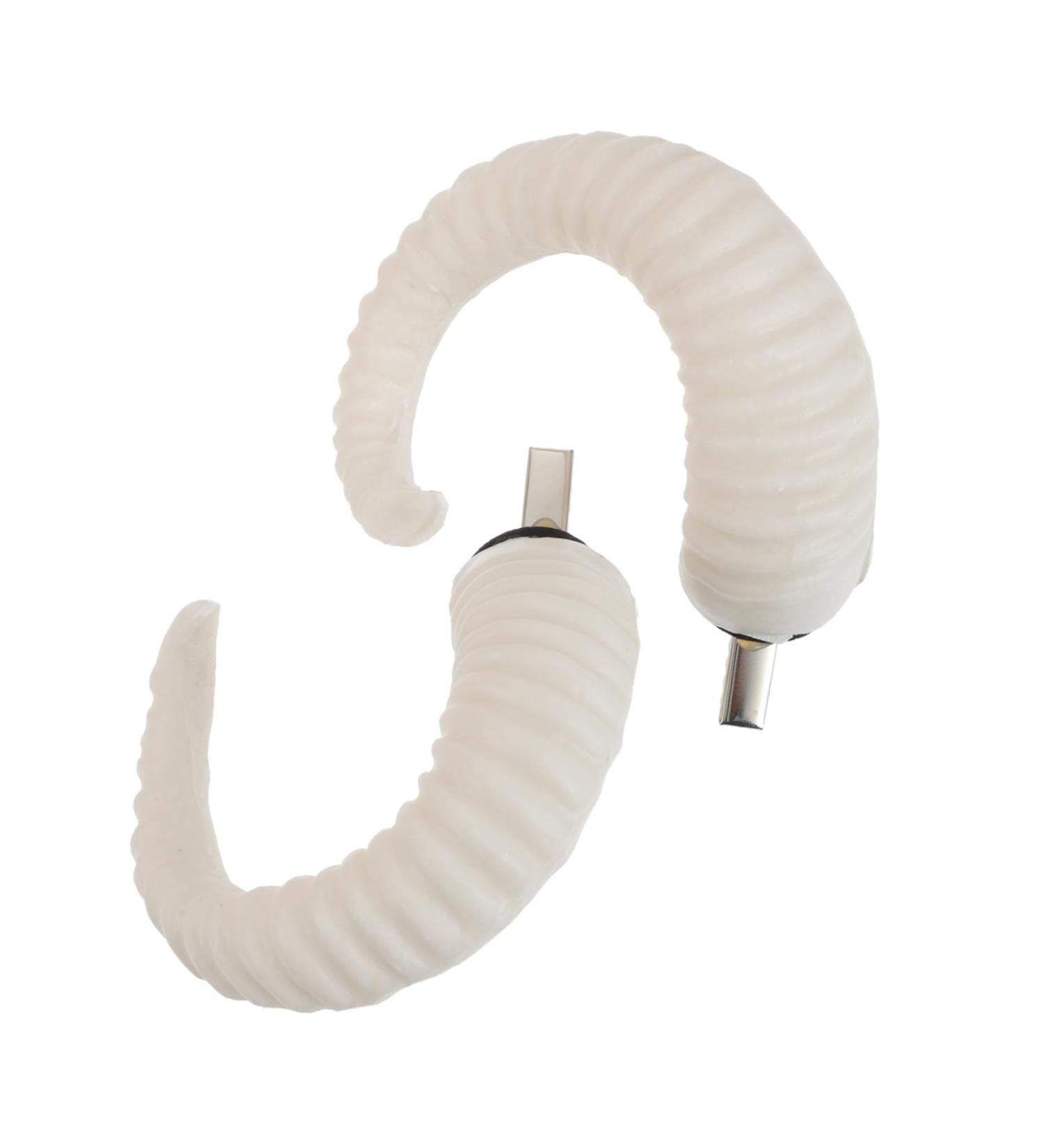 VINTORKY Pair Ram Horns Cosplay Halloween Hair Clip Horn Headband Demon Horns Cosplay Black Rose Hair Clip Horn Hair Clips Halloween Hair Accessories Goat Horns White Devil Clothing Women's - Buy Online on GoSupps.com