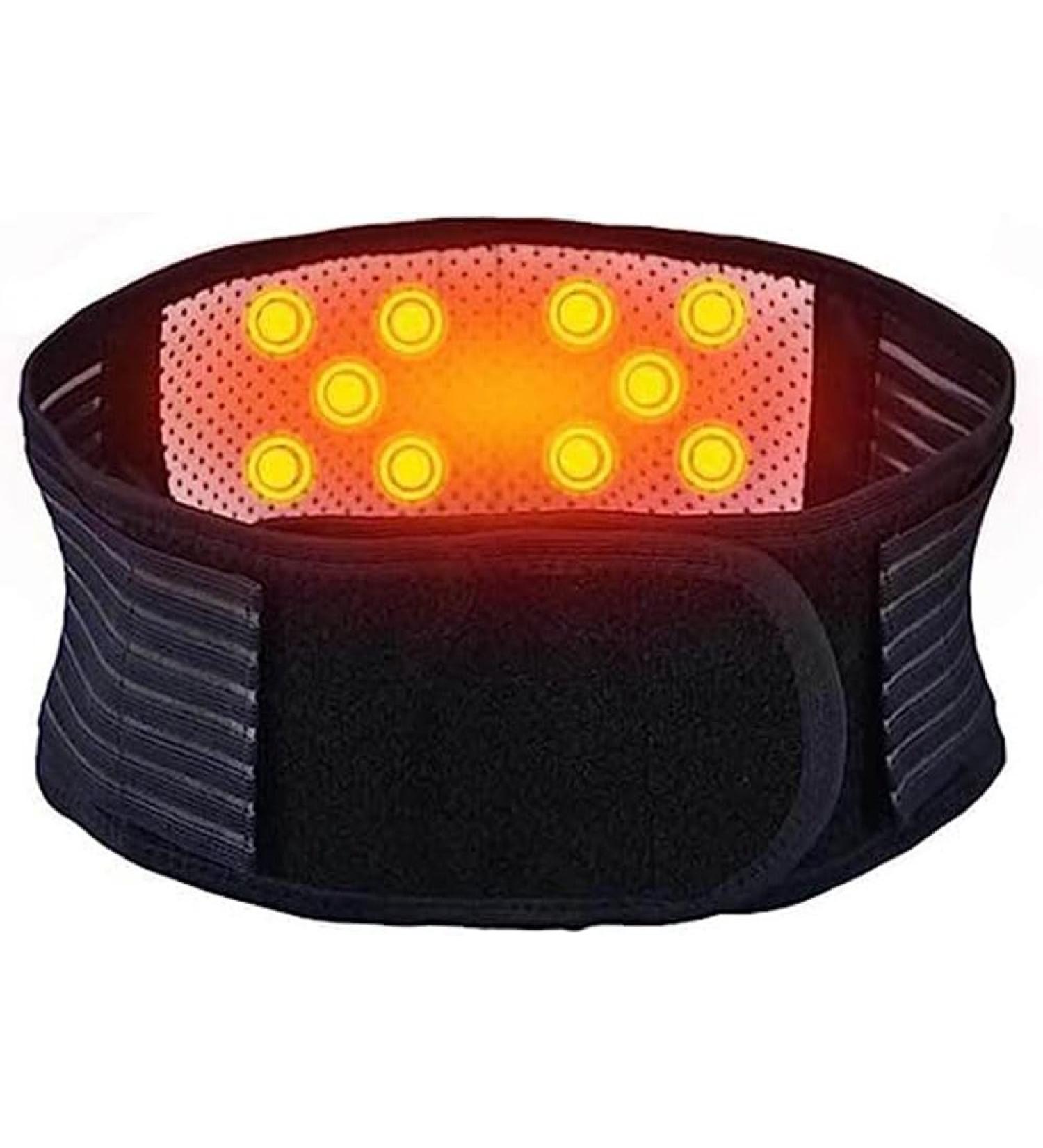 Tylxayoxa Lumbar Support Belt - Self-Warming Magnetic Therapy for Pain Relief & Injury Prevention - Unisex Black XXL - Buy Online on GoSupps.com