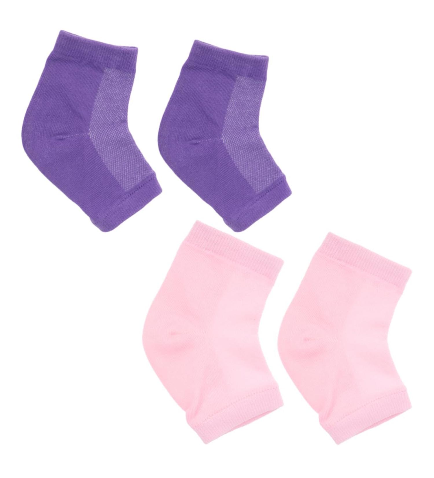Beavorty 5 Pairs Moisturizing Open Toe Socks Dry Cracked Heels Socks Gel Moisturizing Heel Socks Heel Anti-Crack Socks Ankle Socks Foot Care Socks Soft Anti Slip Socks Men and Women - Buy Online on GoSupps.com