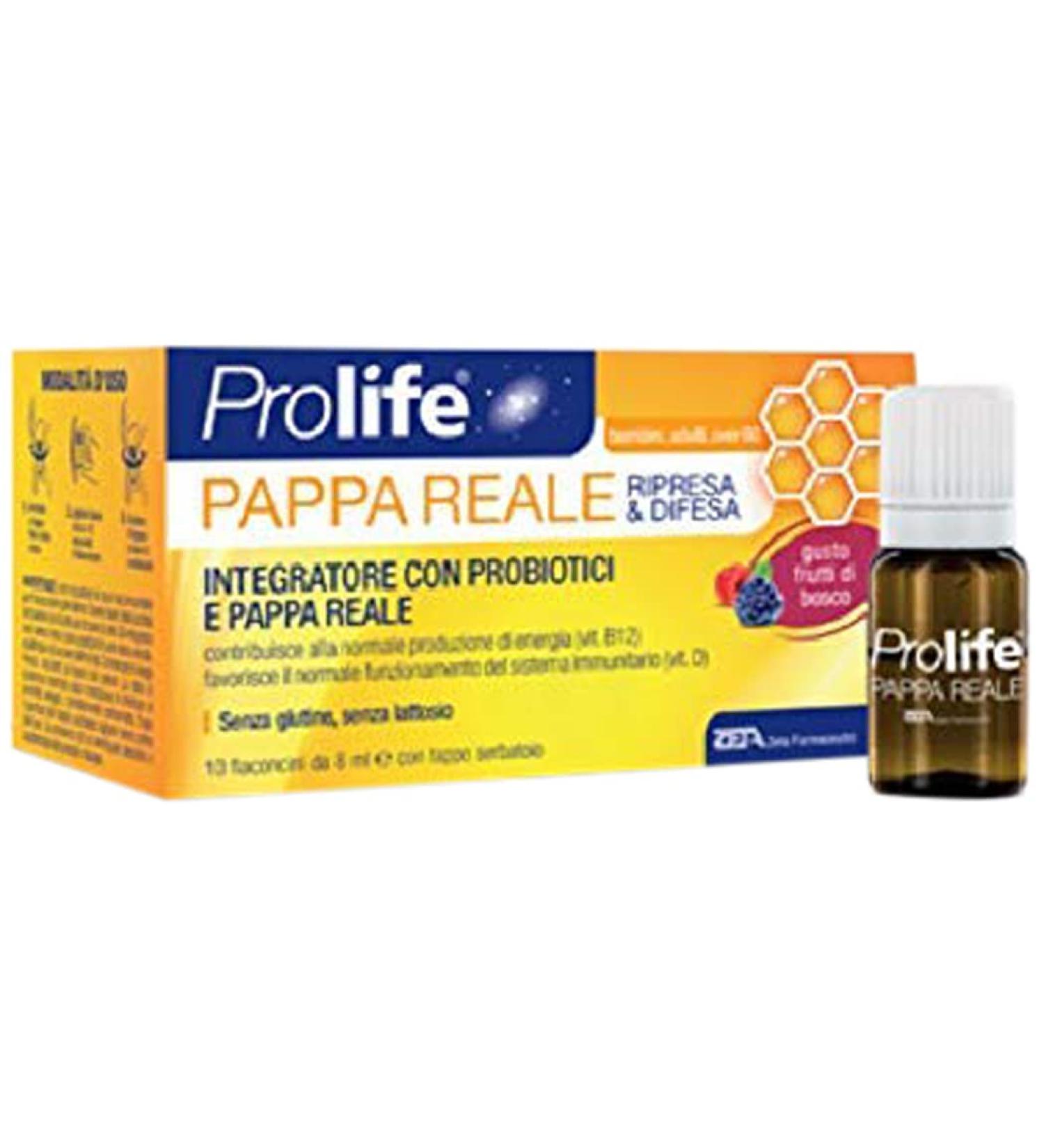 Prolife Supplementary food for royal carton multicolored 10 bottles of 8 milliliters