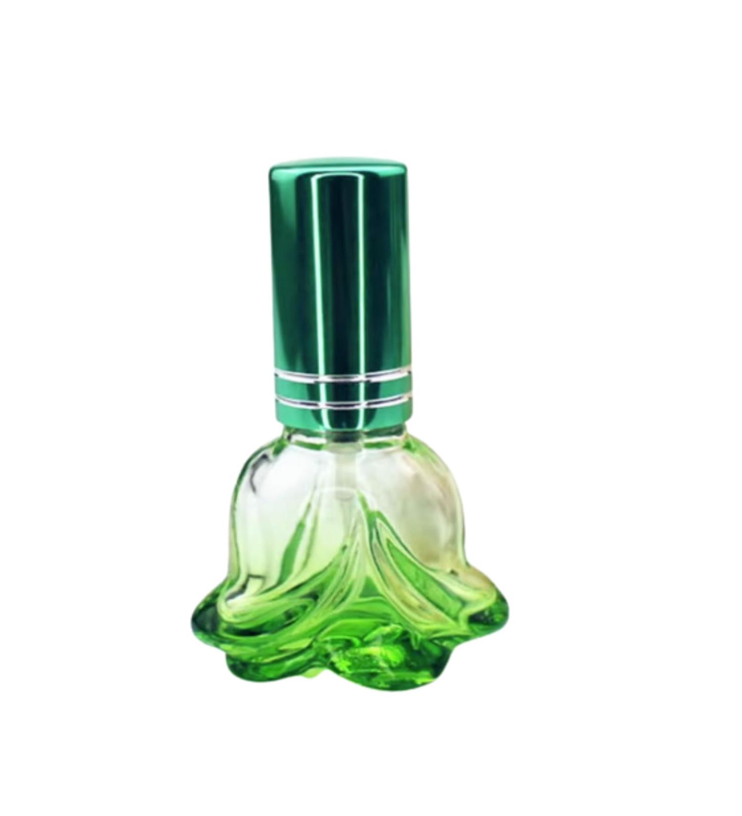 JITEM 6ml Glass Travel Perfume Atomizer Spray Bottle Colorful Rose Flower Fancy Crystal Perfume Bottle Empty Portable Mini Refillable Mist Sprayer Green - Buy Online on GoSupps.com