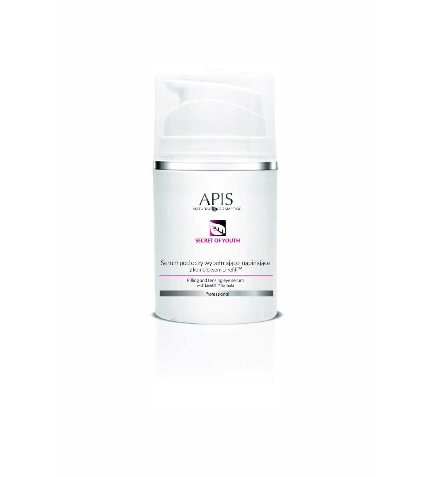 Api's secret of the youth filling and tightly serum for the eyes with the Linefill TM - complex and squalan |Smooth skin with a diamond slip |50 ml