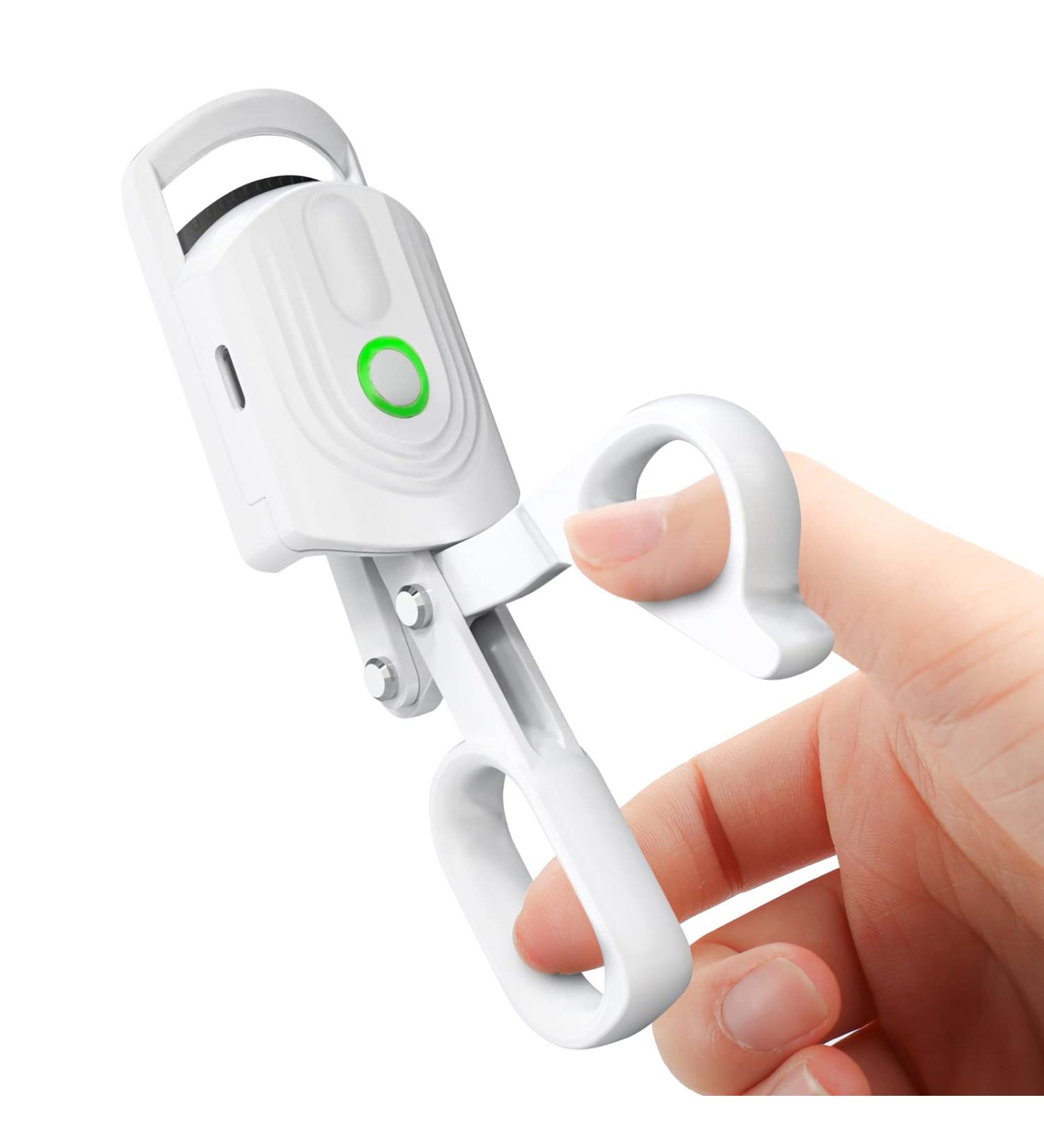 Heated Electric Eyelash Curlers - 3 Heat Levels - White - Buy Online on GoSupps.com