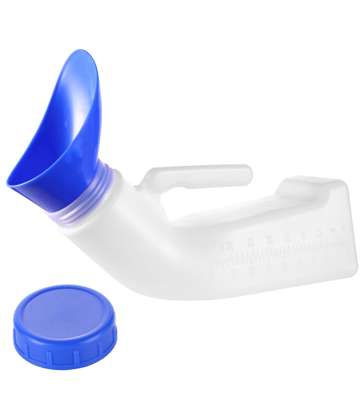 Urinals for Men and Women Unisex Urinal Urine Bottles with Screw Cap Lid and Funnel Spill Proof Portable Pee Cup Toilet for Car Travel Elderly & Incontinence Camping Outdoor 1200ML - Buy Online on GoSupps.com