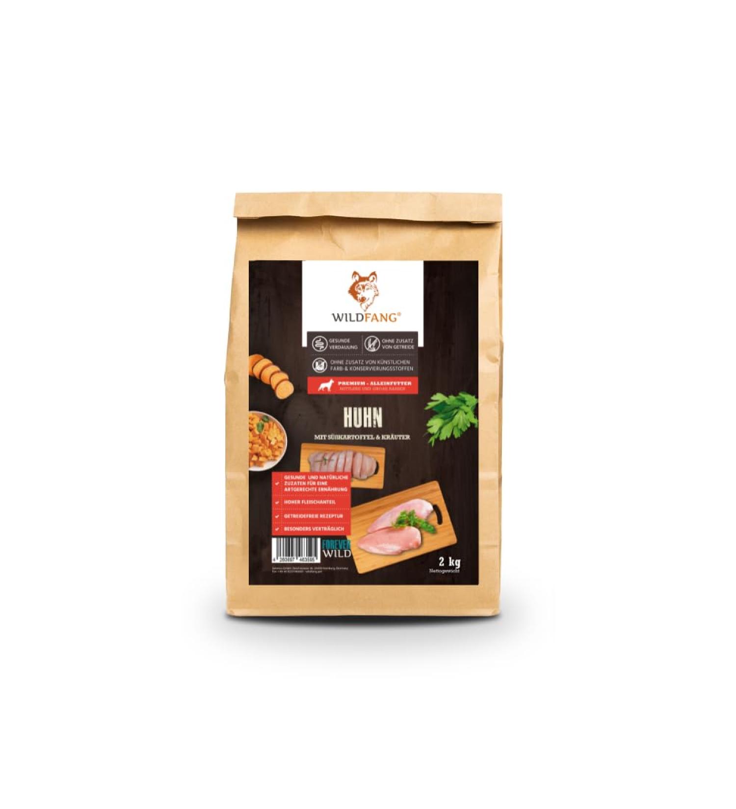Wildfang Dog Food - Dry - Grain Free - Premium Dry Food (2kg Adult Chicken) - Buy Online on GoSupps.com