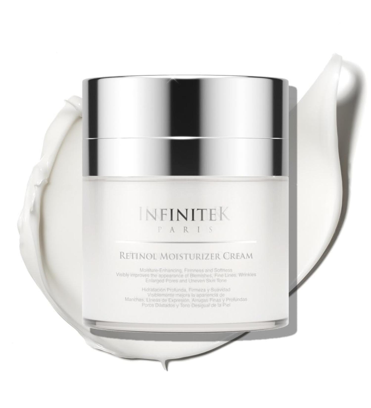 Infinitek Paris Retinol Night Cream - Anti-Aging Moisturizer with Collagen & Vitamin E for Radiant Skin | Premium Skin Care - Buy Online on GoSupps.com