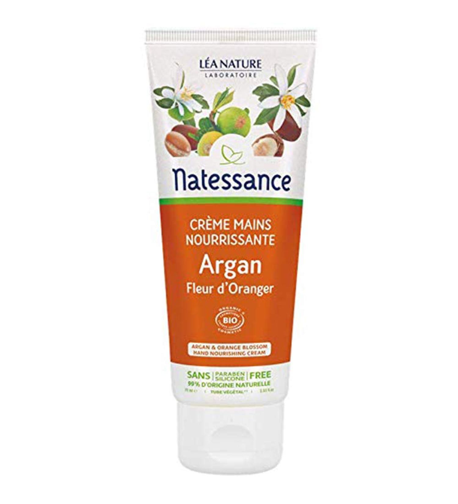 Natessance Argan Nourishing Hand Cream Orange Blossom 75 ml
