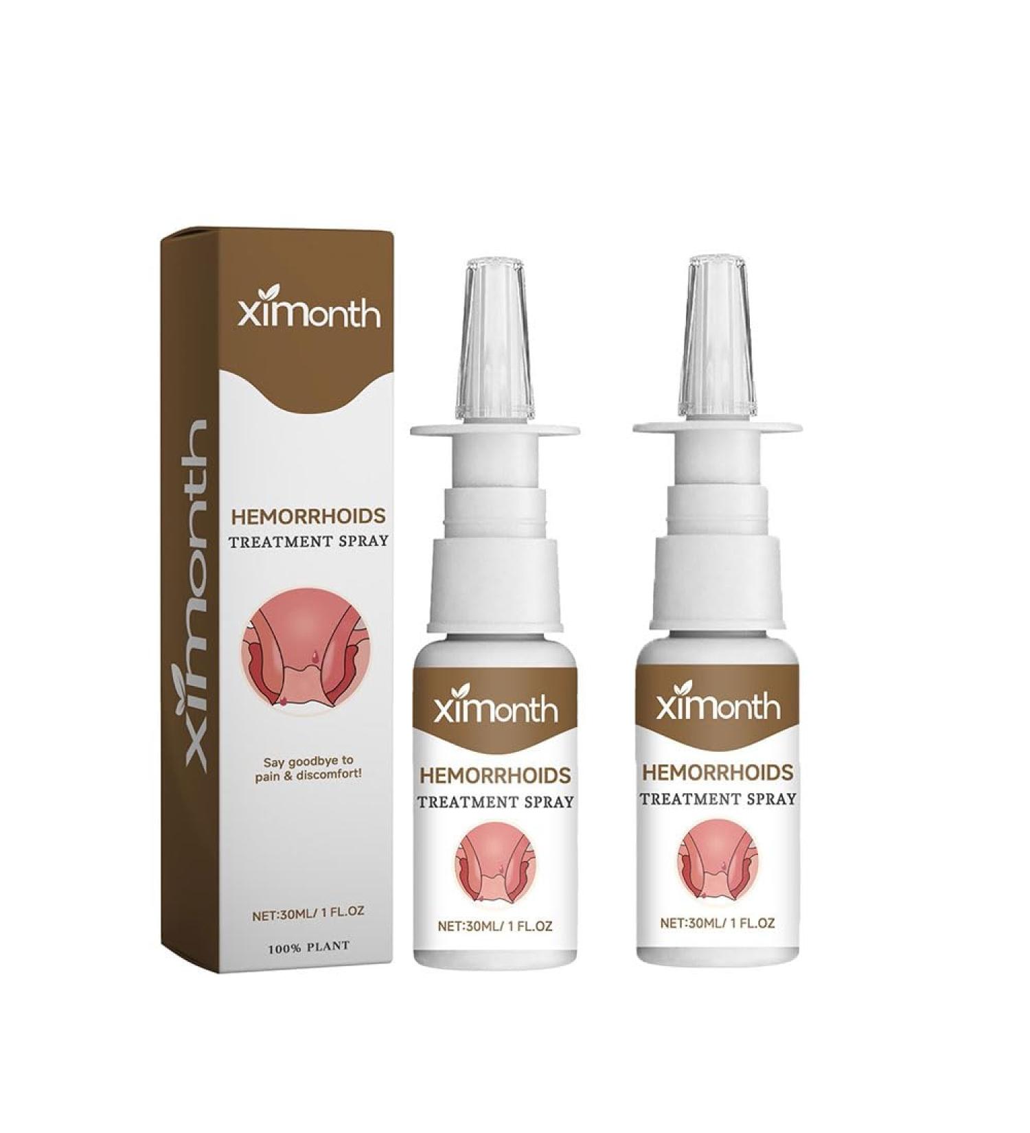 Natural Herbal Hemorrhoid Spray Hemorrhoid Relief Spray 30ml Hemorrhoid Itching Relief Spray Relieves Swelling and Hemorrhoid Discomfort (2pc) - Buy Online on GoSupps.com