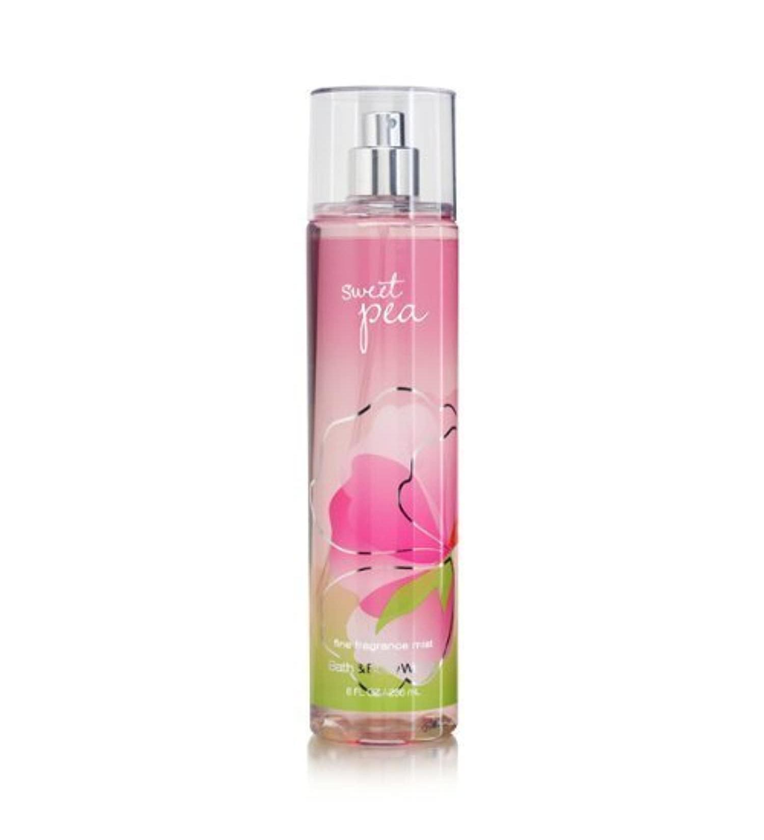 Bath & Body Works Sweet Pea Fine Fragrance Mist 8 oz (packaging varies) sweet pea 8 Fl Oz (Pack of 1)