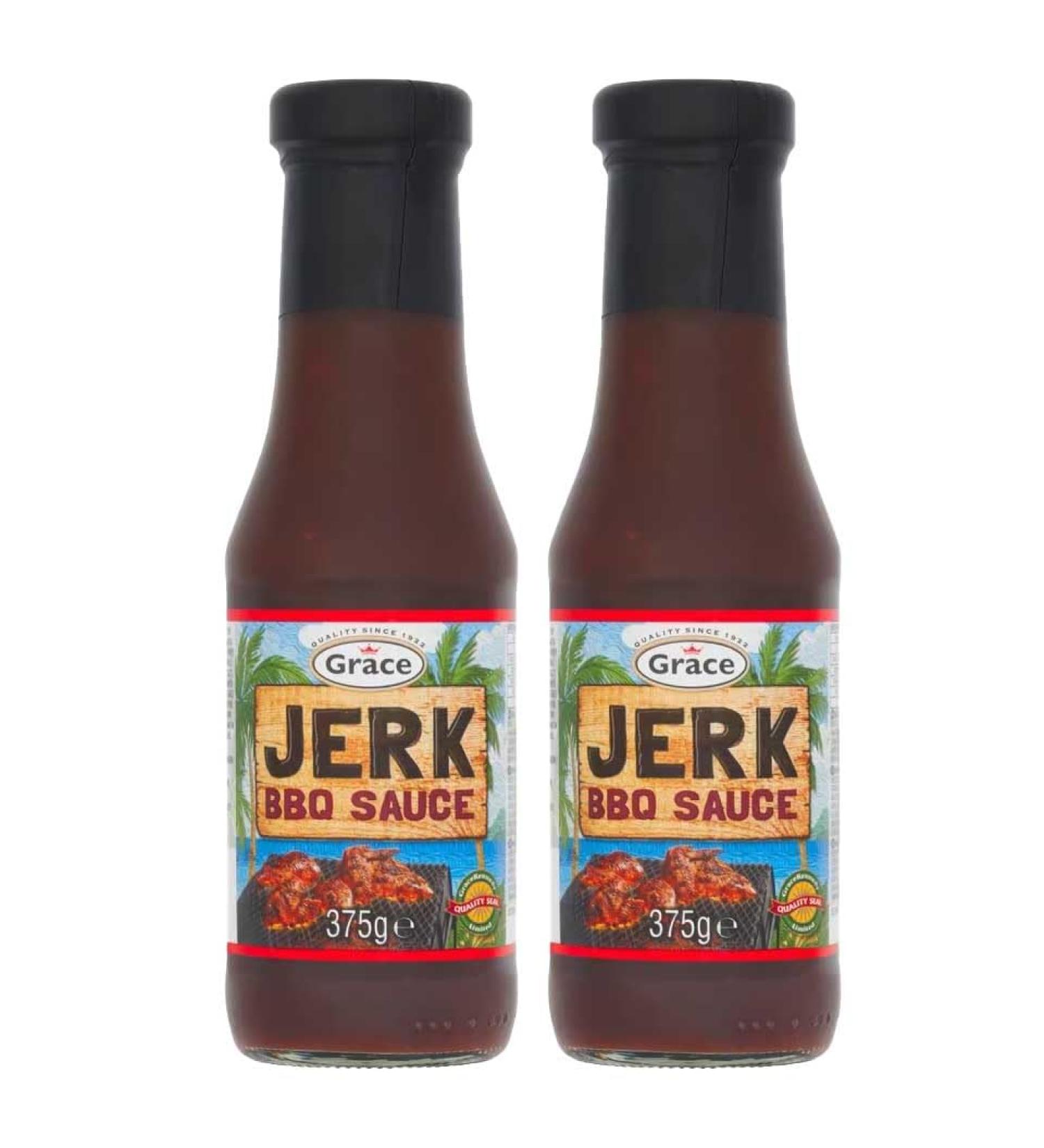 Grace Jerk BBQ Sauce 375g - Pack of 2 - Buy Online on GoSupps.com