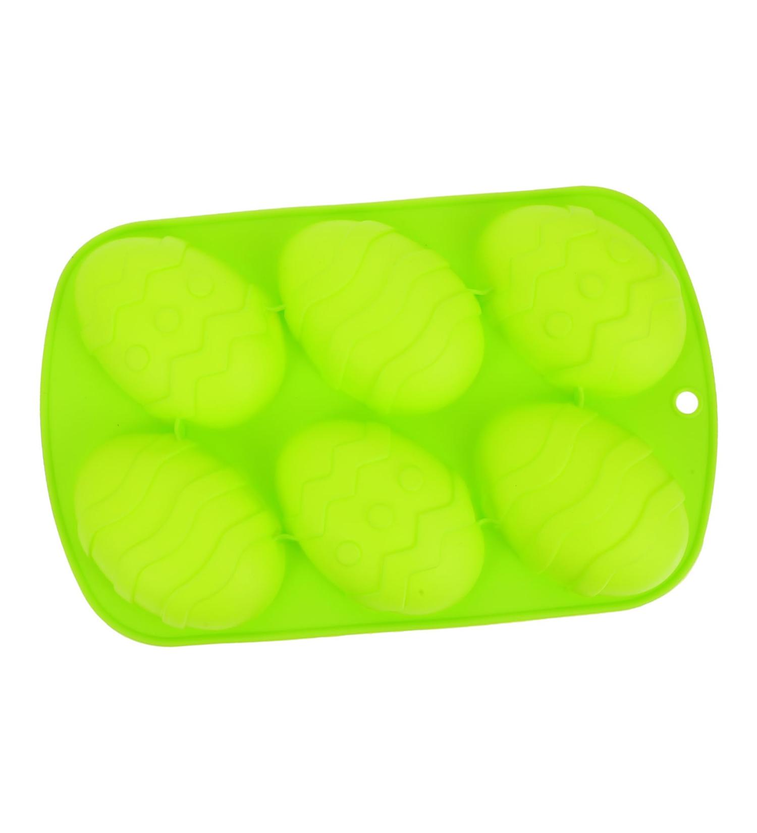 Alipis 1pc Easter Egg Cake Mold Candy Gummies Silicone Chocolate Molds Easter Silicone Mould Easter Egg Decorations Egg Shape Silicone Molds Easter Cakes Mold Silica Gel Biscuit Soap Mold 26.5X16.5CM Green - Buy Online on GoSupps.com