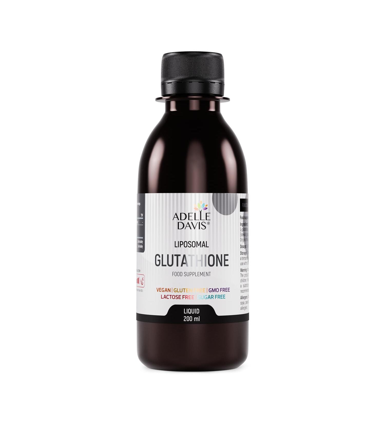 Adelle Davis Liposomal Glutathione High Dose 500mg Pineapple Flavored Liquid 1 x 200ml - Buy Online on GoSupps.com