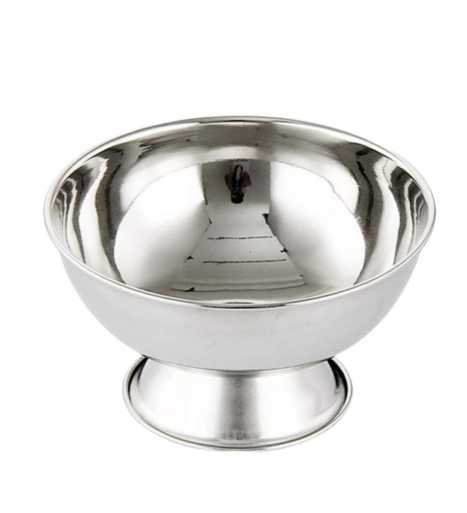 Buy SOLUSTRE Stainless Steel Shaving Bowl - Ideal for Shaving Soap Foam & Cream - Perfect for Home & Salon | Durable & Stylish Shaving Accessories (Silver) - Buy Online on GoSupps.com