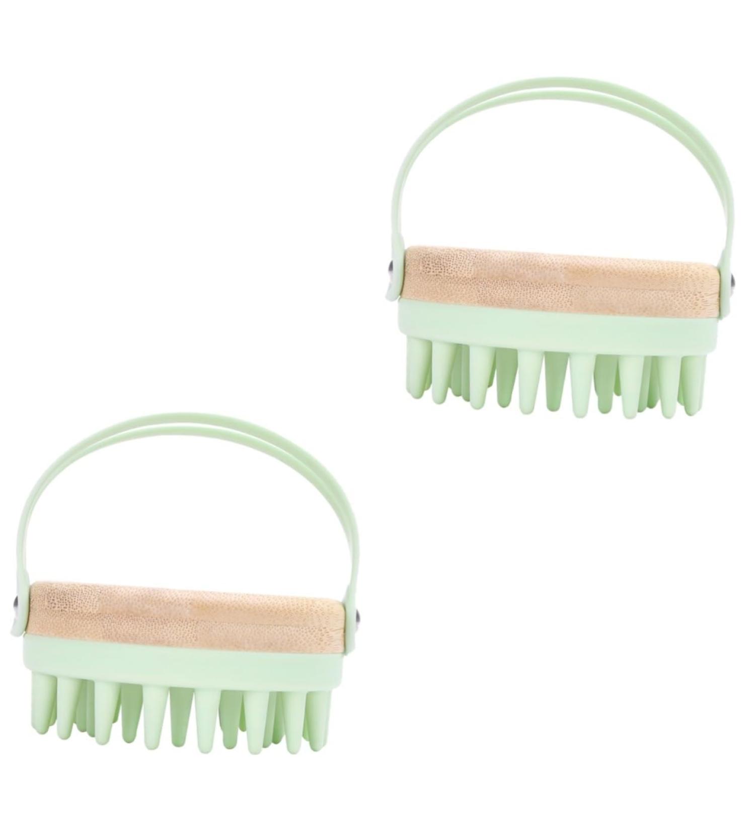 Magiclulu 2-in-1 Shampoo & Scalp Massage Brush - Silicone Bath Brush for Scalp Care & Body Peeling - International Shipping Available - Buy Online on GoSupps.com