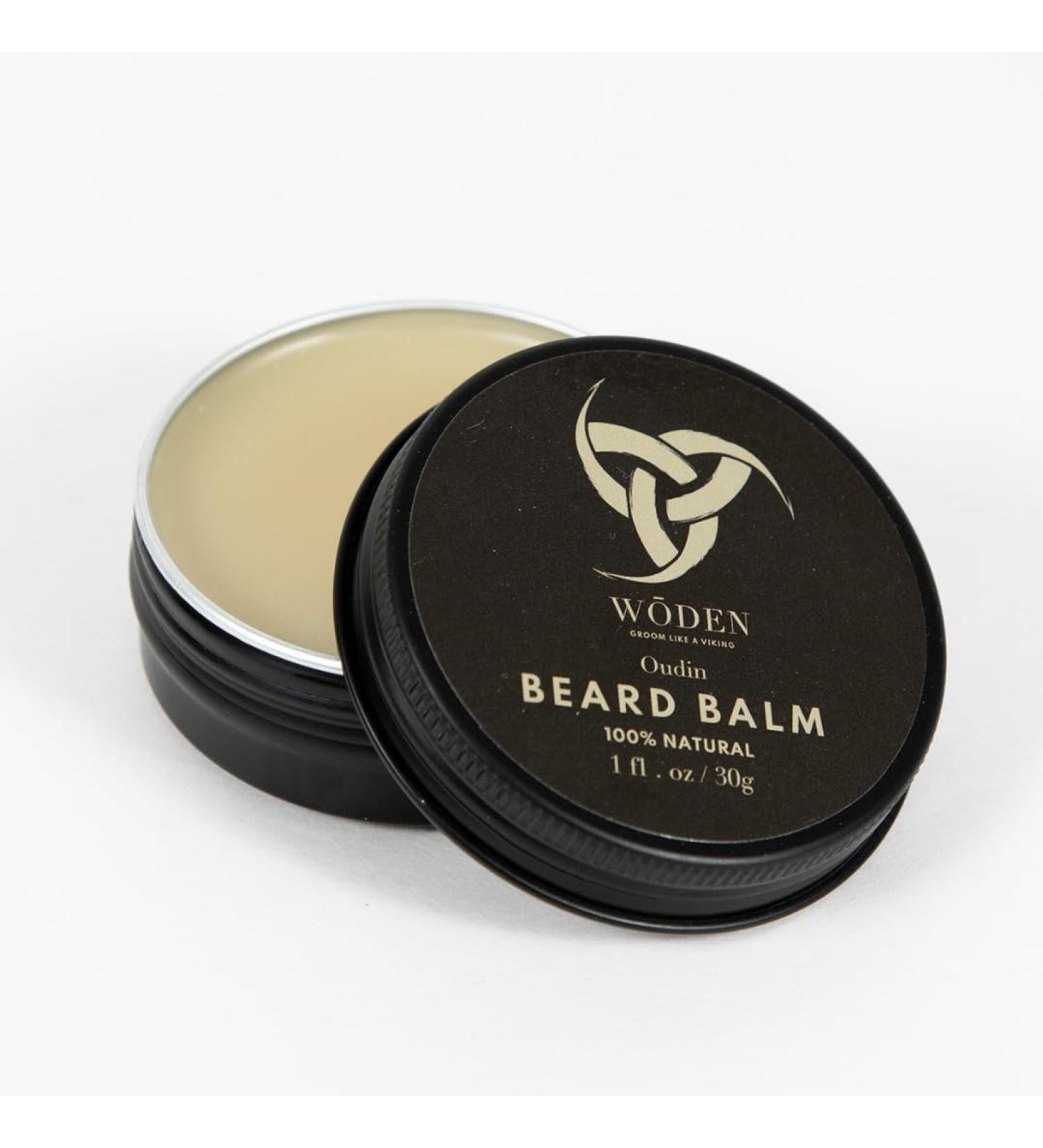 Woden Beard Balm 30g | Commanding Hold & Smokey Woods Aroma | Shea Butter & Oils | Blessed Seed - Buy Online on GoSupps.com