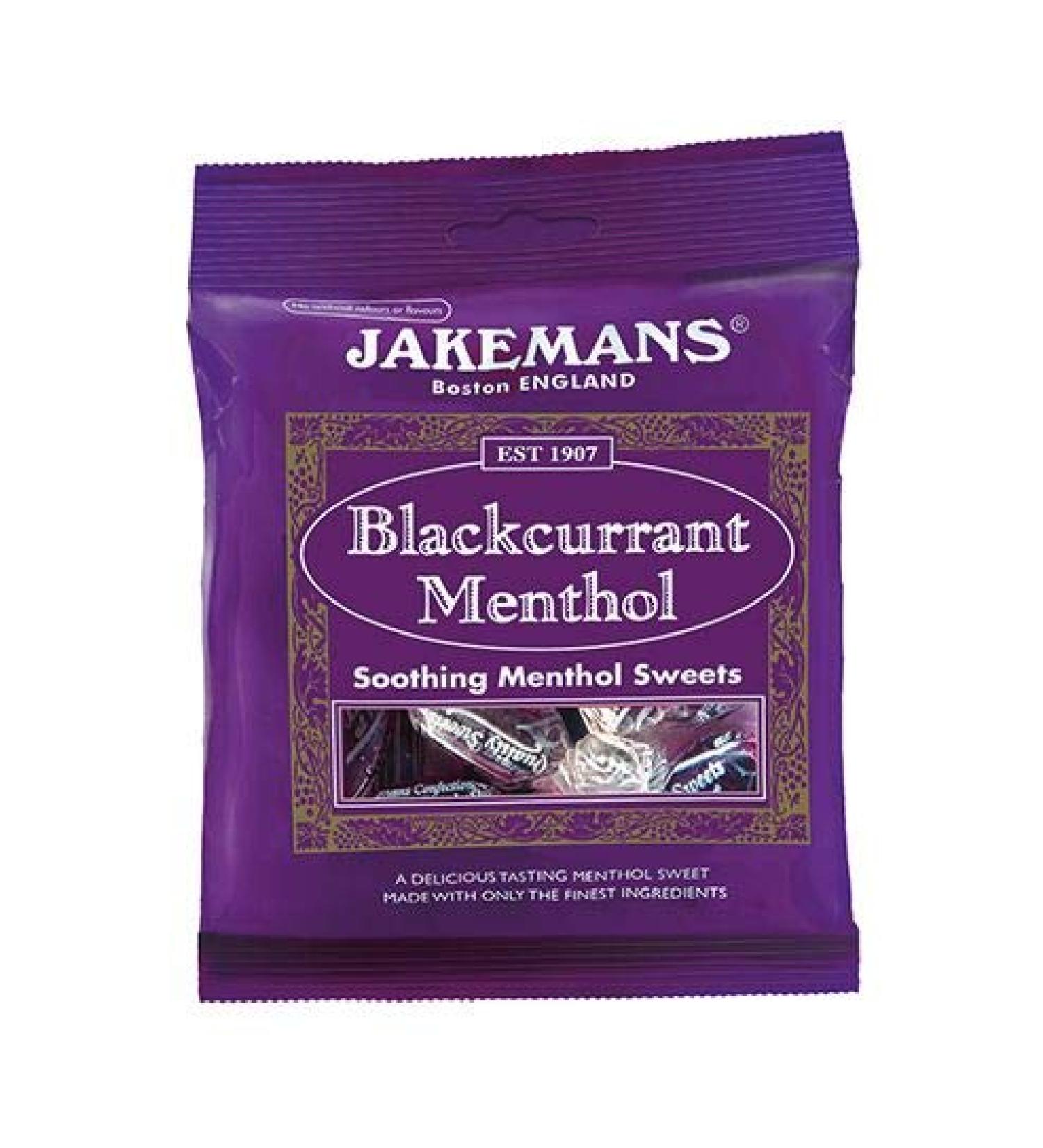 2 x Packs of JAKEMANS Throat and Soothing Menthol DIFFRENT Flavours Sweets Packs (Blackcurrant Menthol)