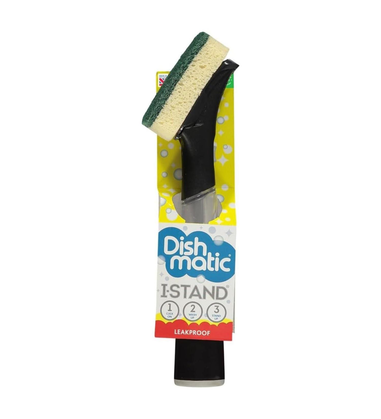 Caraselle Dishmatic I-Stand Washing Up Brush Green One Size (Colour May Vary)