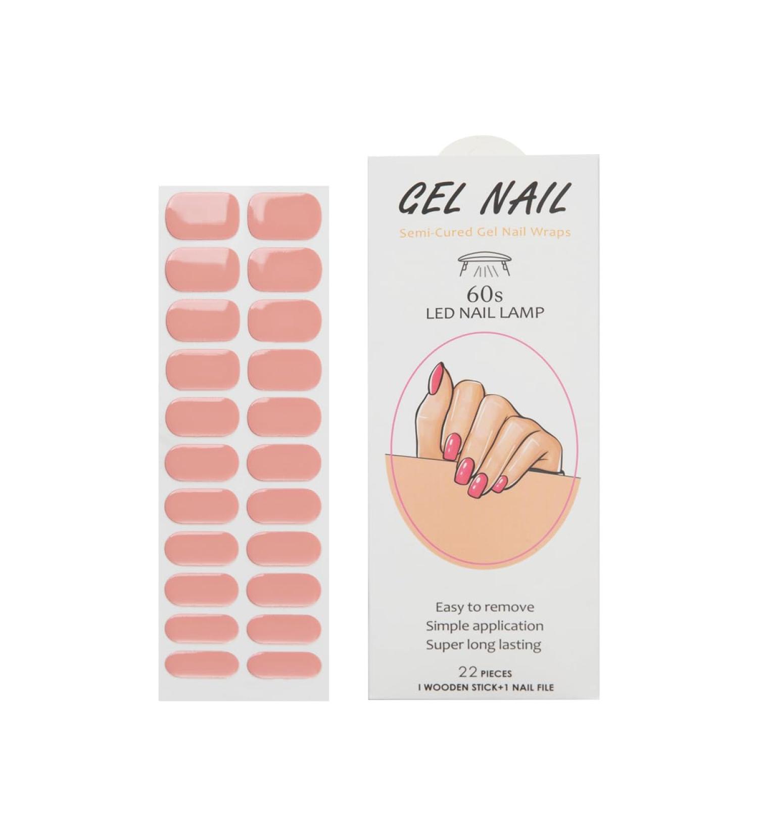 NAILDOKI Nail Stickers 22 Pieces Full Wraps Nail Polish Strips Self-Adhesive Gel Nail Art Decals for Women Girls Uv-003 - Buy Online on GoSupps.com