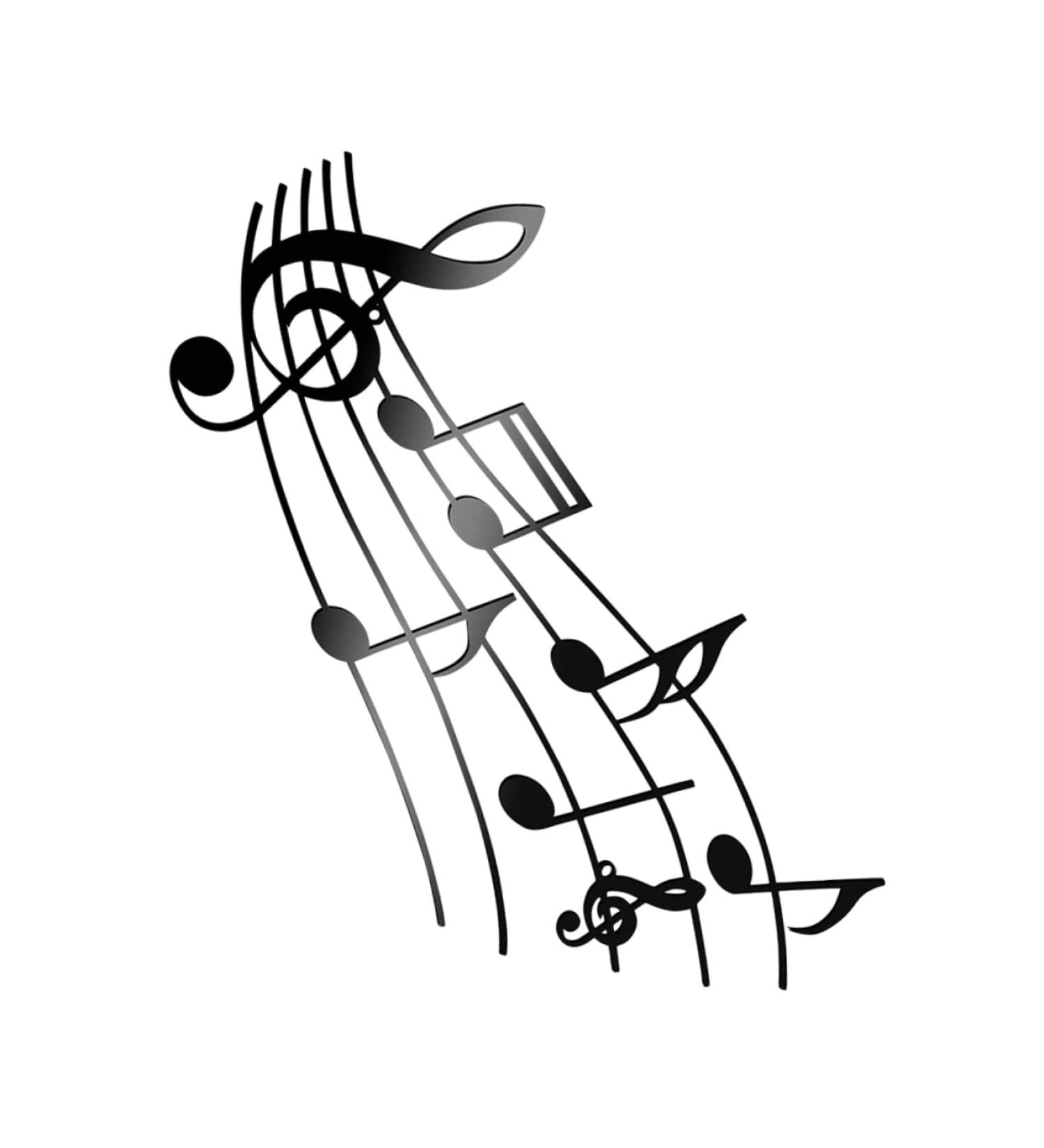 ABOOFAN Musical Note Pendant Music Note Musical Note Wall Art Creative Wall Decor Household 3D Ornament - Buy Online on GoSupps.com