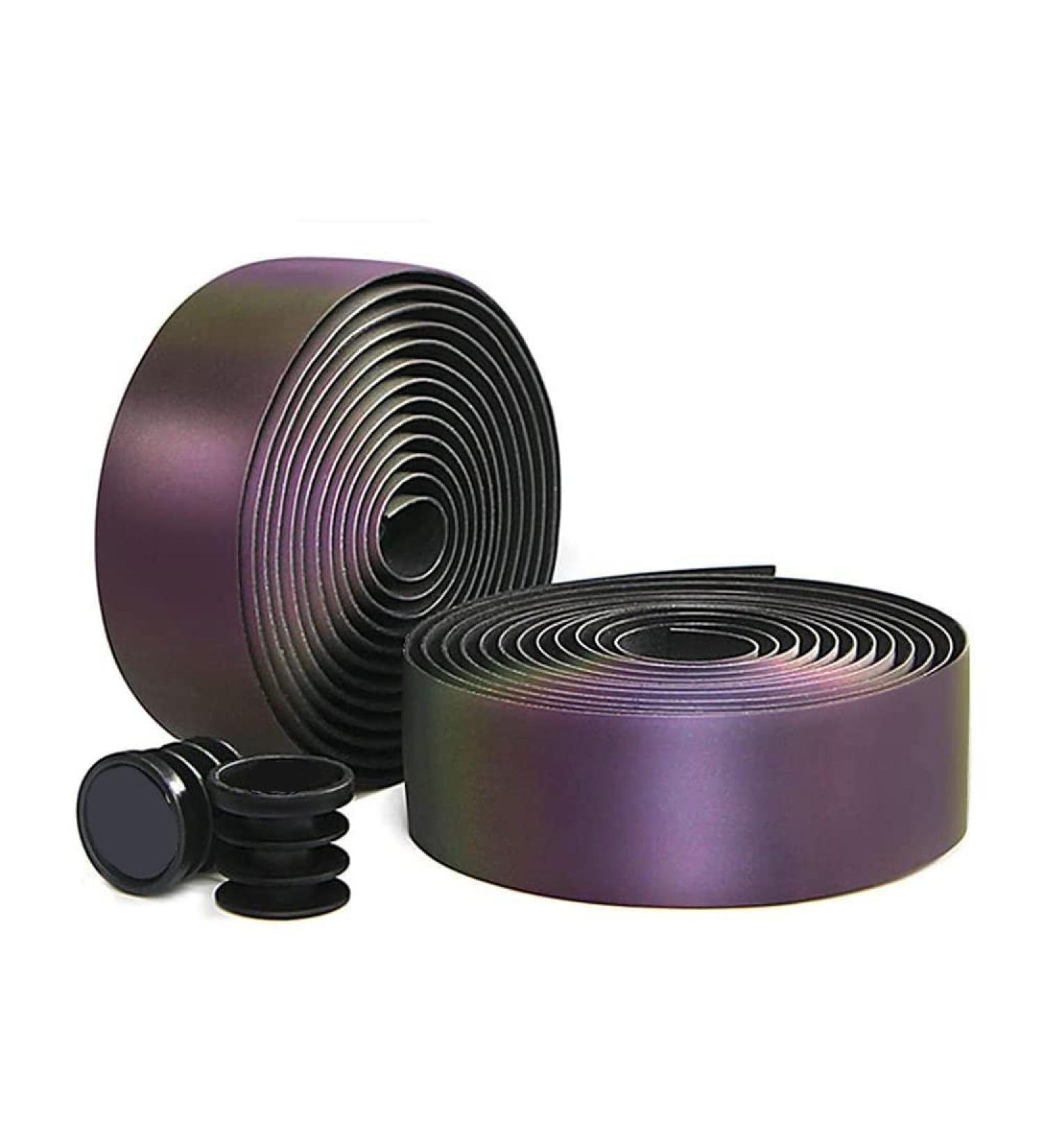 Reflective PU Leather Road Bike Handlebar Tape - 2 Rolls - Buy Online on GoSupps.com
