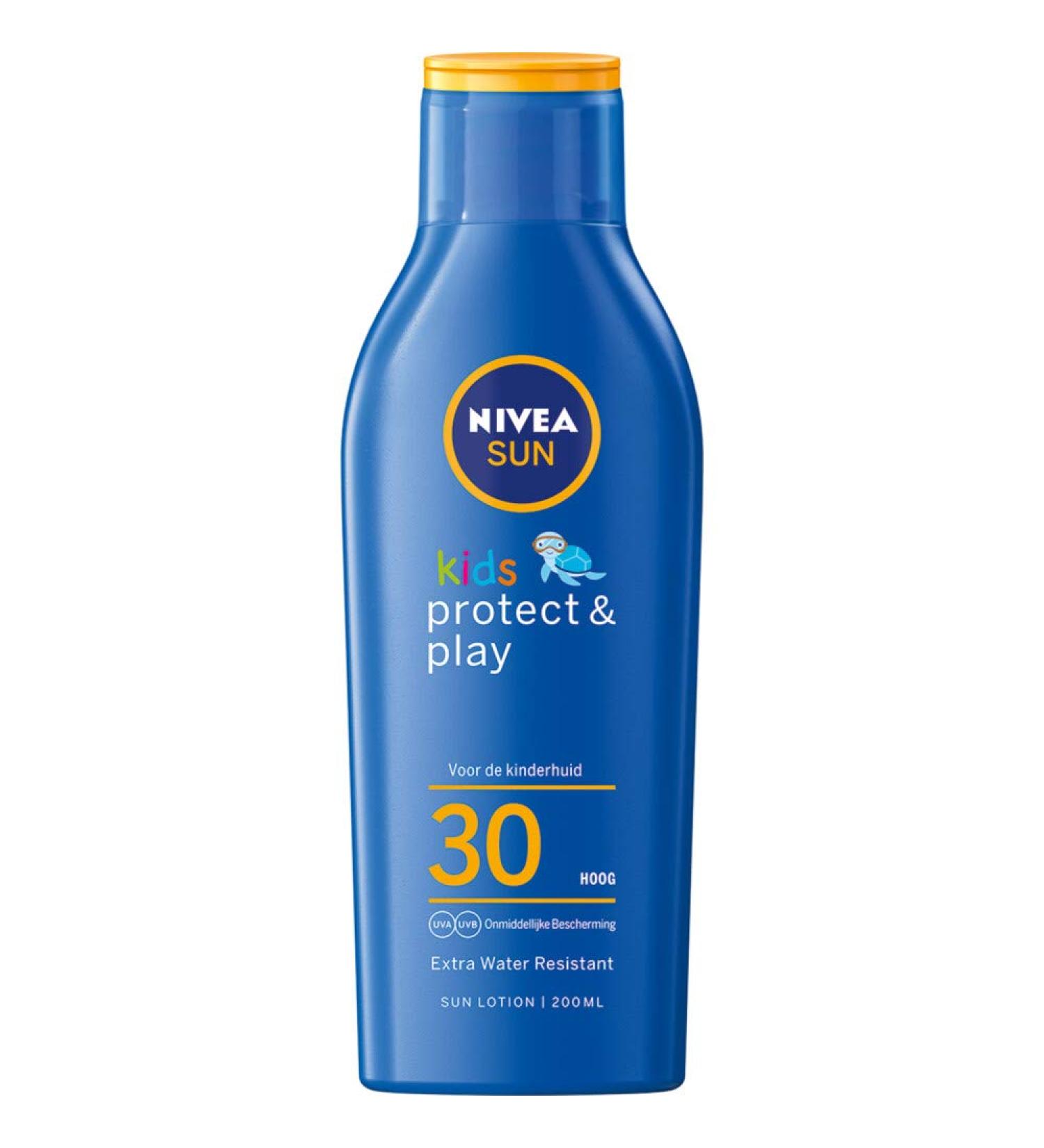Nivea Kids Moisturizing Sun Lotion SPF 30 - 200 ml | Best Sun Protection for Children | Shop Now - Buy Online on GoSupps.com
