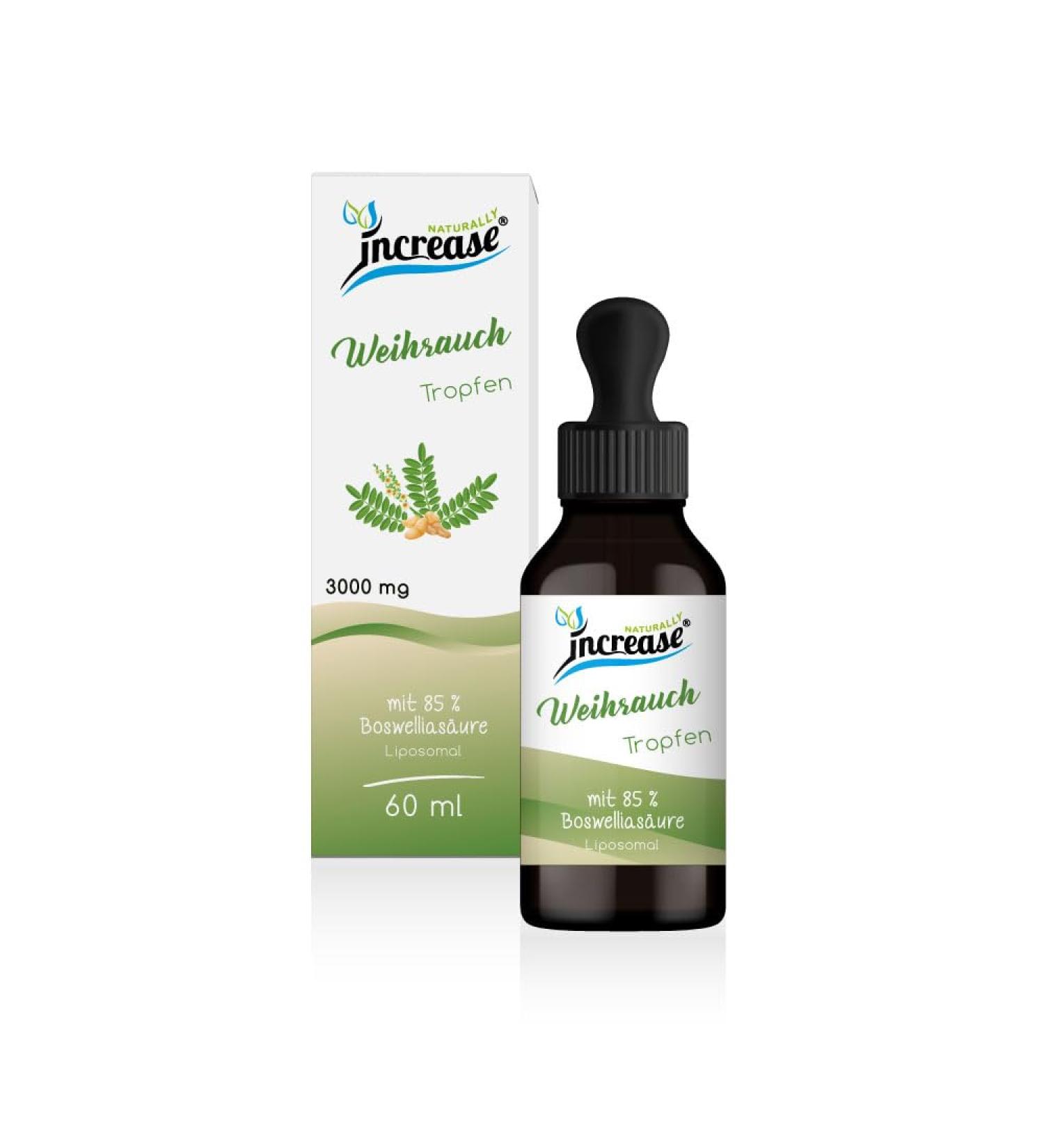 Gouttes d'encens liposomales hautement dos es (90 000 mg par paquet) 3000 mg d'encens par dose quotidienne dont 2550 mg d'acide boswellique -MCT huile Haute biodisponibilit