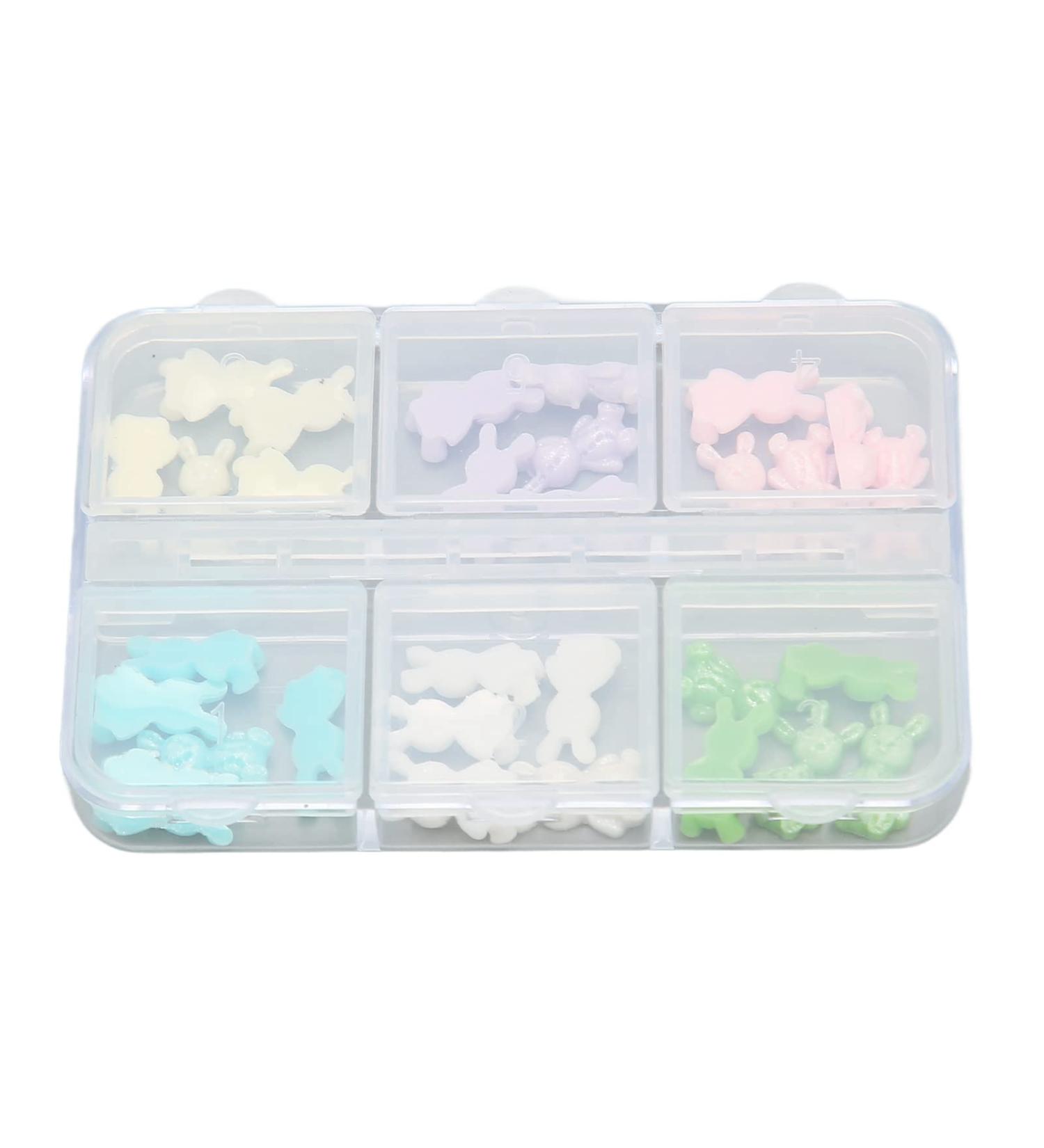 3D Cute Bear Nail Charms Nail Glitter Charm Rhinestones Ornaments Nail Art Decorations Glitter Accessories for DIY Craft Nail Art Design Manicure Decor - Buy Online on GoSupps.com