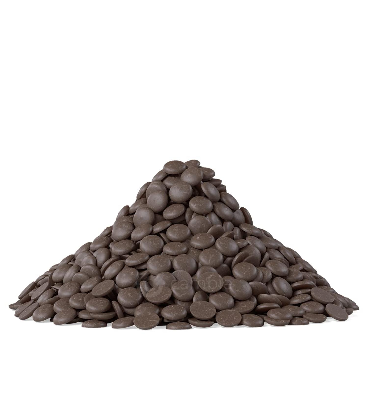 Cambie Belgian Dark Chocolate 54.5% Couverture Callets 5 lb - For Pastry Chefs, Chocolatiers, Home Bakers | Fresh Resealable Pouch | Semisweet Belgium Cocoa - Buy Online on GoSupps.com