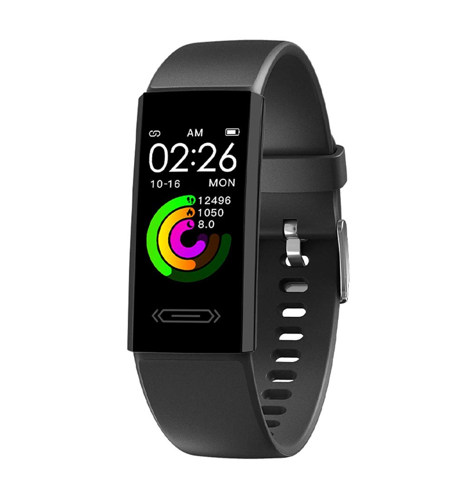V100S Fitness Tracker with Body Temperature Heart Rate Blood Pressure Sleep Health Monitor Activity Tracker Step Calorie Counter Pedometer Watch for Men Women Teens Black - Buy Online on GoSupps.com