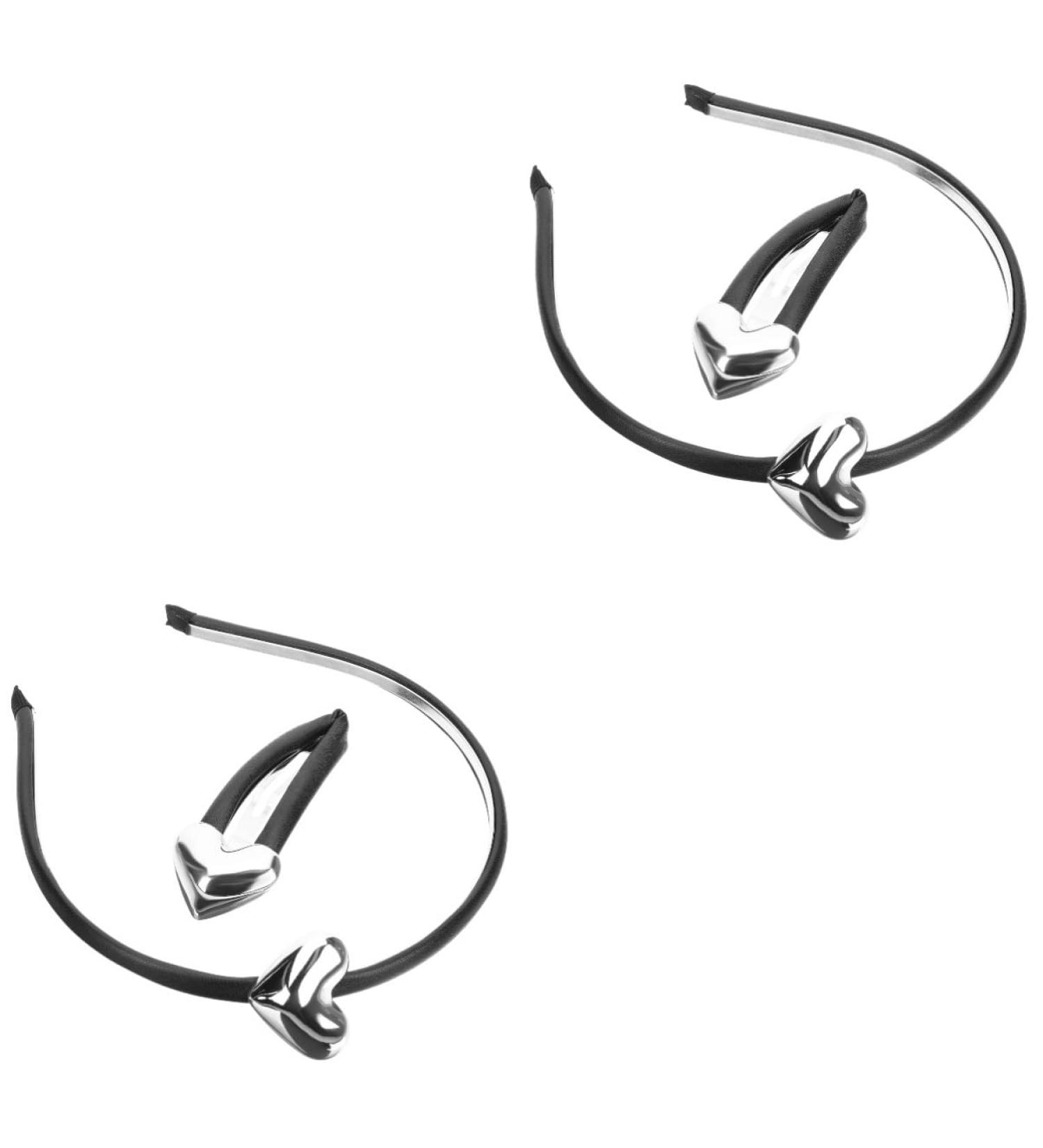 2 Sets Lilac Headband Heart French Barrette Hair Clips Hair Jewelry Hair Scrunchies Hairpins French Hair Clips Puffy Headband Hair Snap Clips Girl Vintage Metal Cookie - Buy Online on GoSupps.com