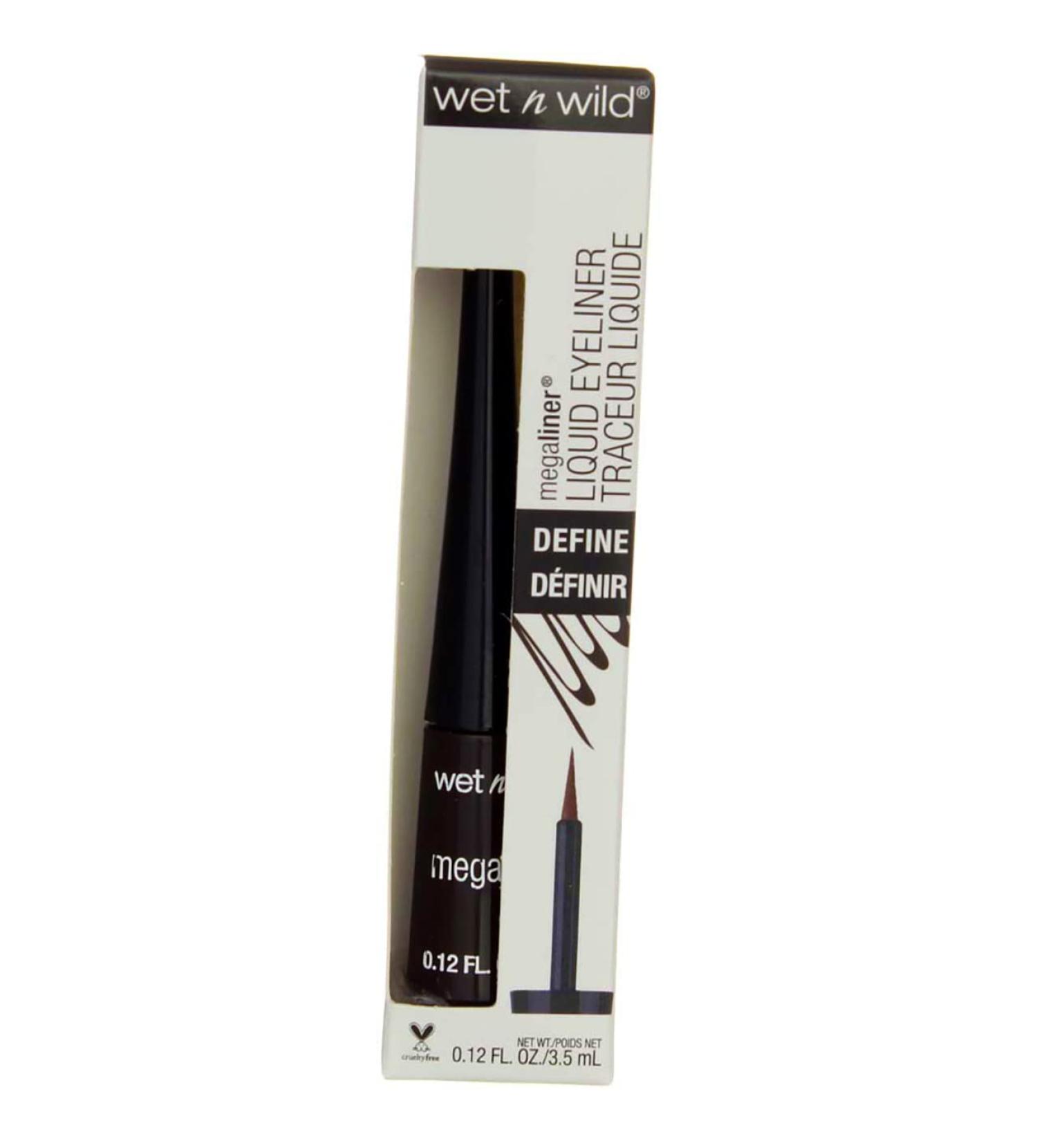 Buy Wet n Wild MegaLiner Liquid Eyeliner - Dark Brown 0.12 fl oz | Long-Lasting & Waterproof - Buy Online on GoSupps.com