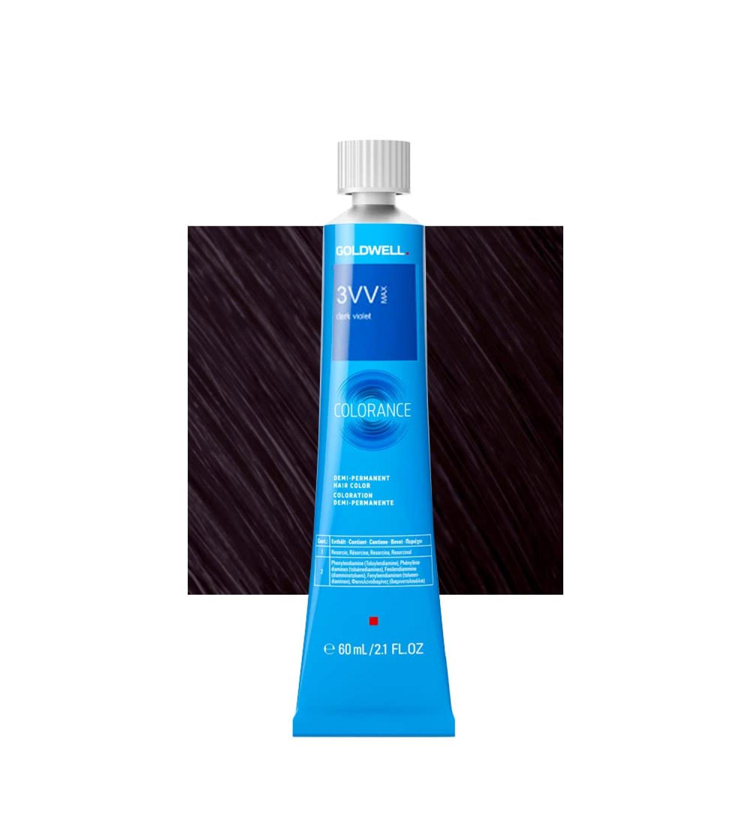 3VV MAX Dark violet Goldwell Colorance Cool reds tb 60ml