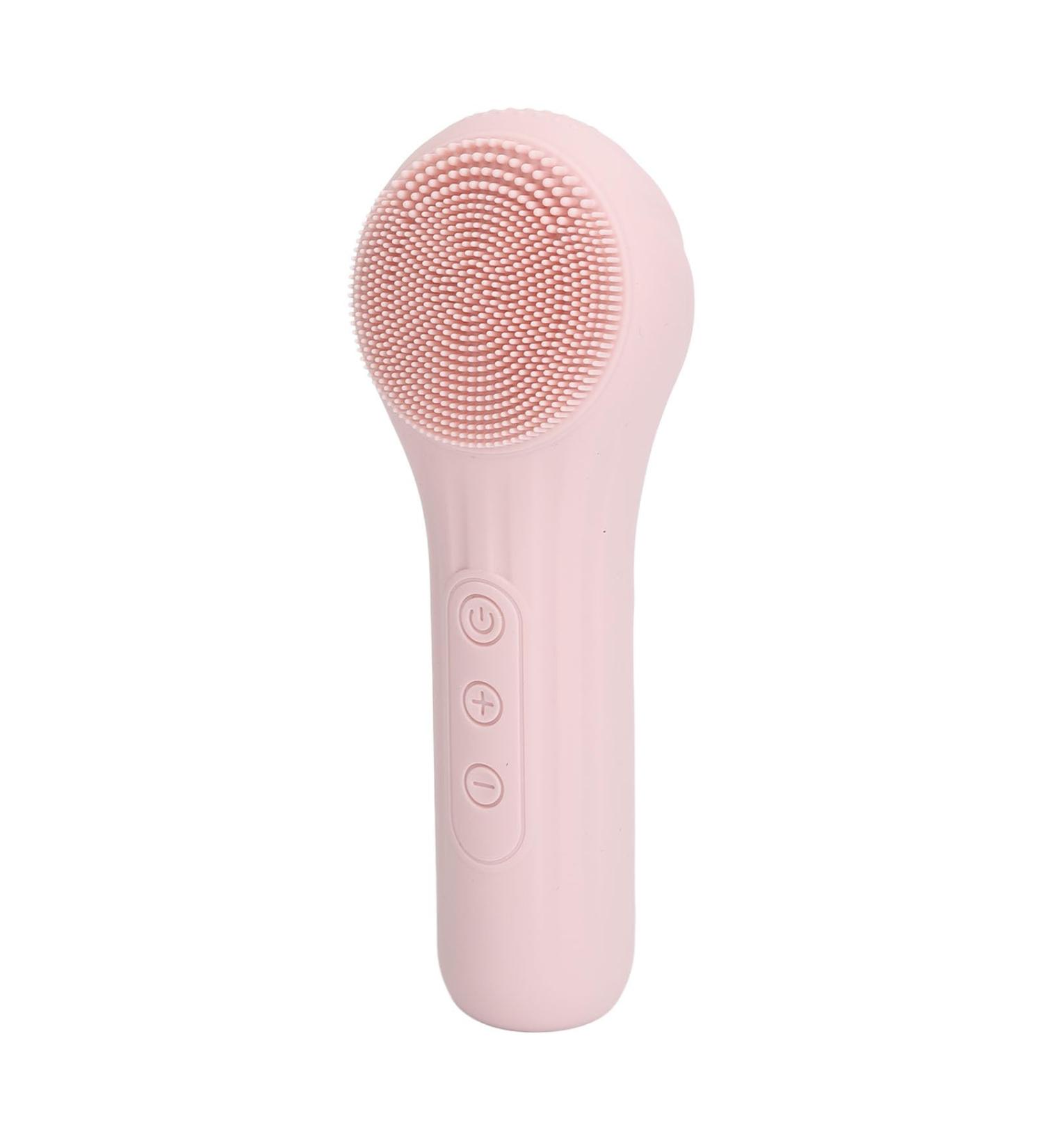Electric Face Cleansing Brush 400mAh Battery Vibration Waterproof Electric Face Scrubber Brush Silicone Remove Dirts for Daily Use - Buy Online on GoSupps.com
