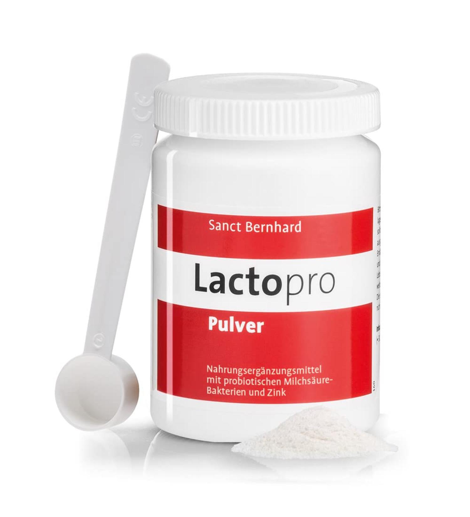 Sanct Bernhard Lactopro powder with six different probiotic bacterial cultures and zinc 60 g