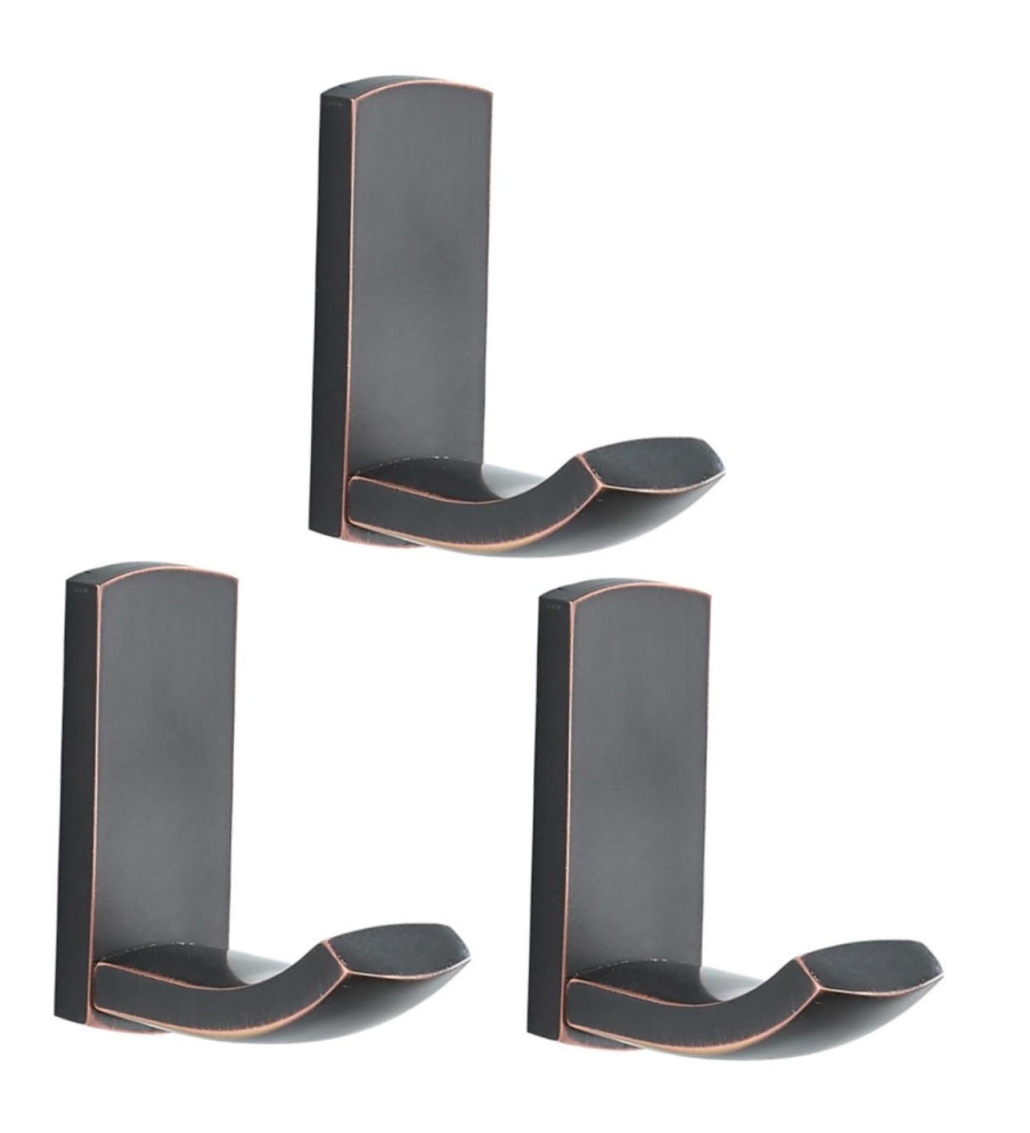 Alipis 3pcs Wall Mounted Clothes Hanger Towel Hook Wall Mounted Rack Brass Coat Hook Office Key Case Heavy mediumx3pcs Blackx3pcs - Buy Online on GoSupps.com