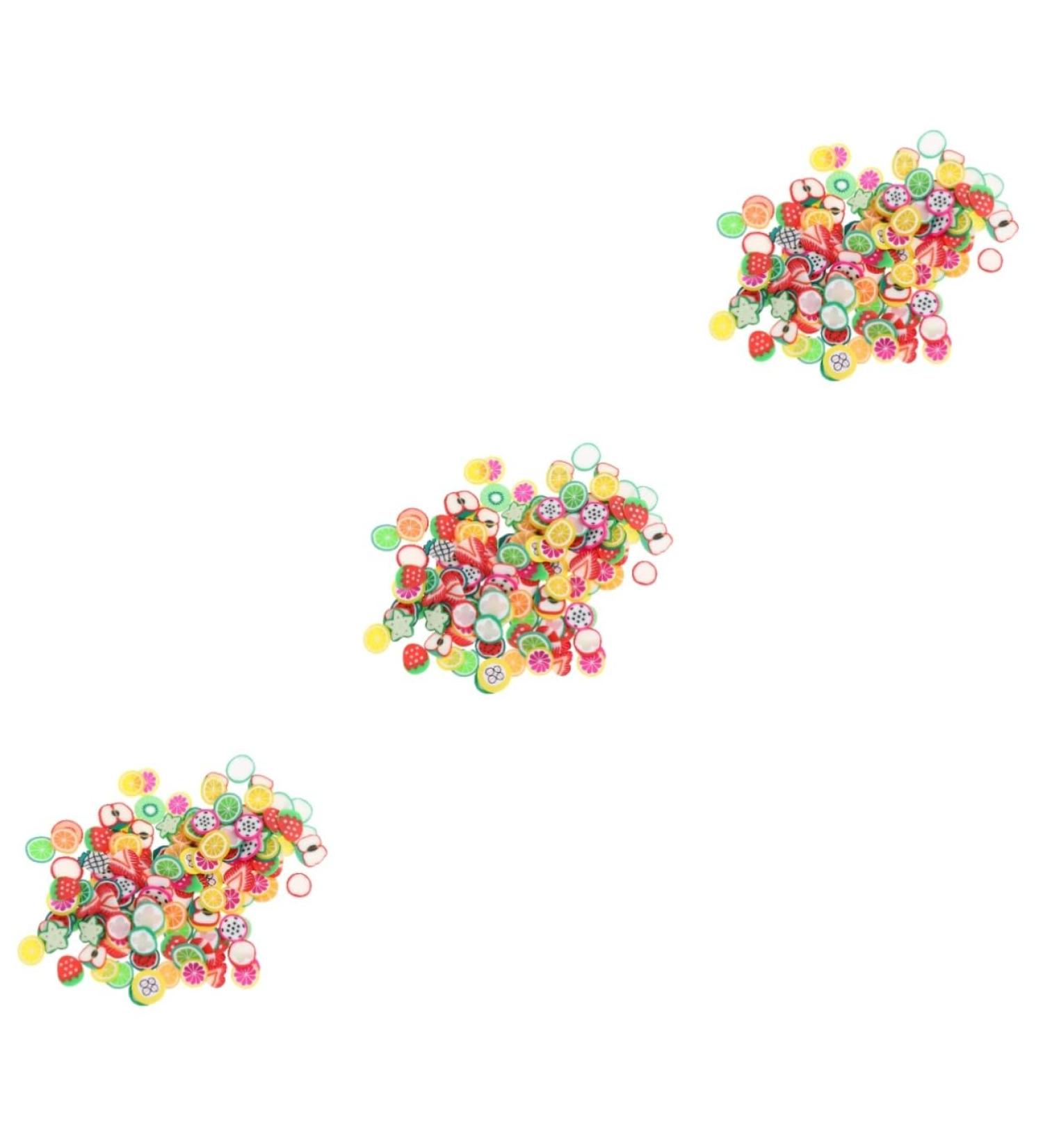 Healeved 12 Packs Nail Art Polymer Clay 3d Polymer Nail Slice Appliques Embellishments Craft Making Beads Nail Decorations for Nail Art Nail Art Craft DIY Nail Decoration Fruit Suite Resin 11X7cmx3pcs Colorfulx3pcs - Buy Online on GoSupps.com