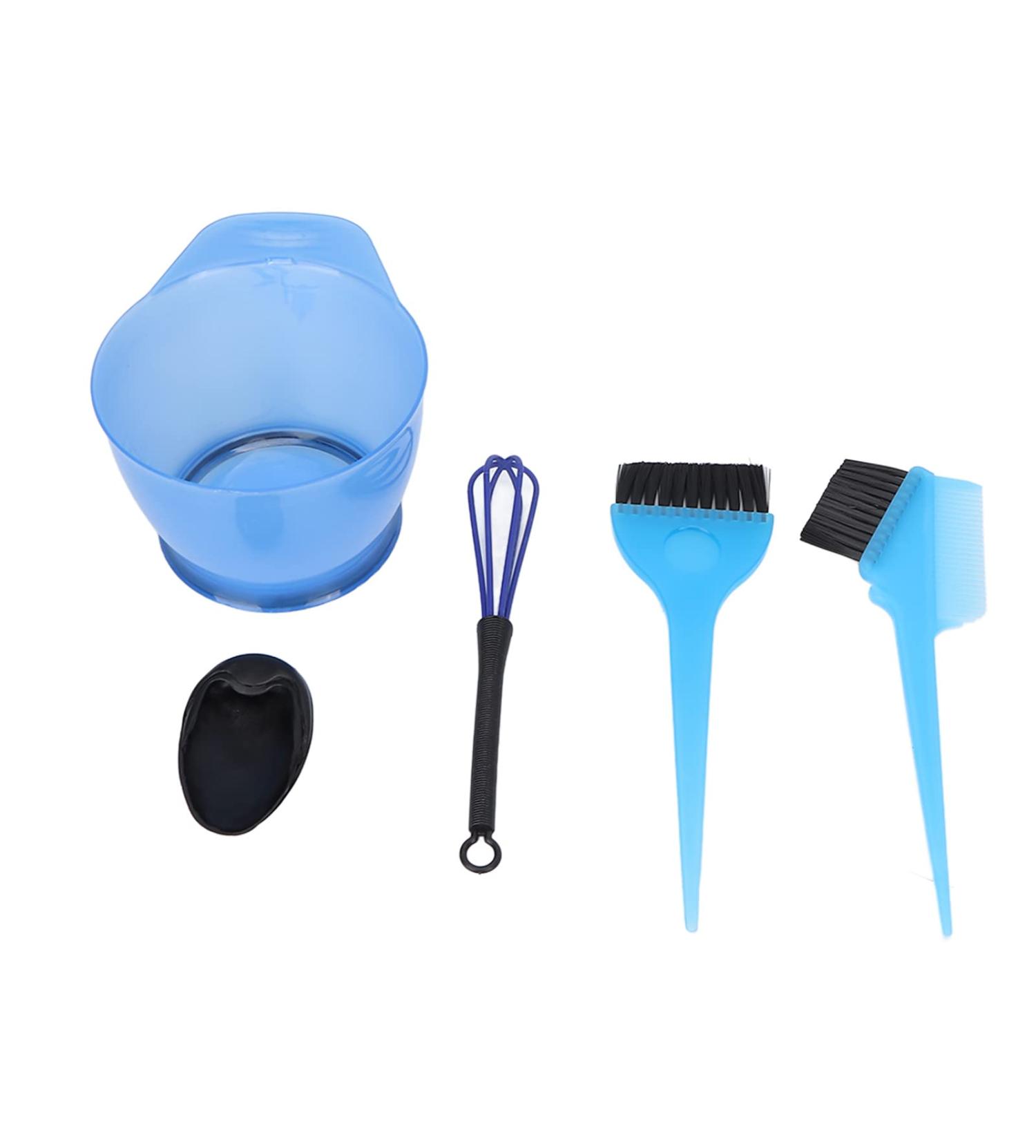 Premium Hair Coloring Set - 6-Piece DIY & Salon Tools | ABS Hair Dye Bowl & Brush Kit for Professionals & Home Use - Buy Online on GoSupps.com