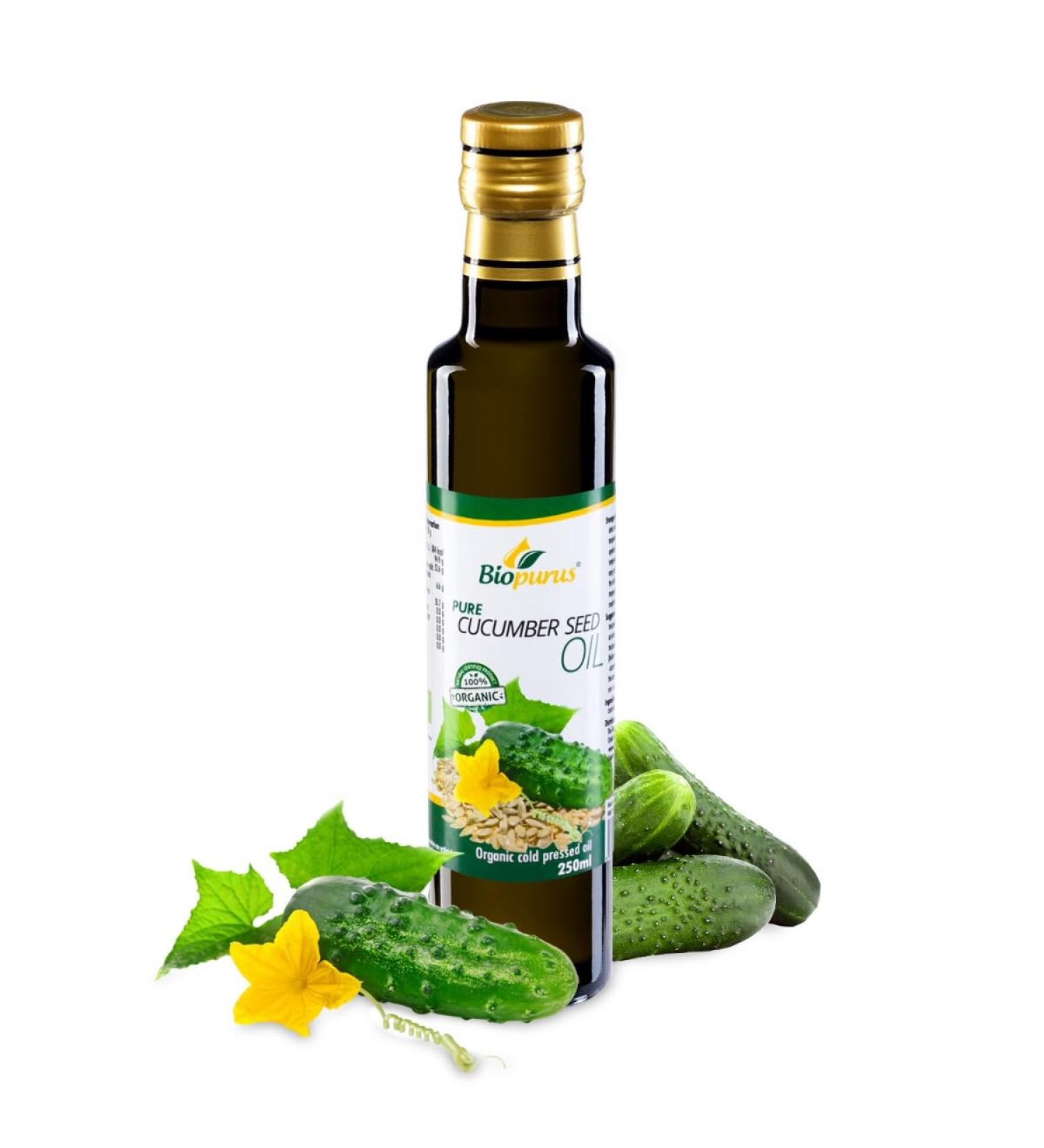 Biopurus Certified Organic Cold Pressed Cucumber Seed Oil 250ml