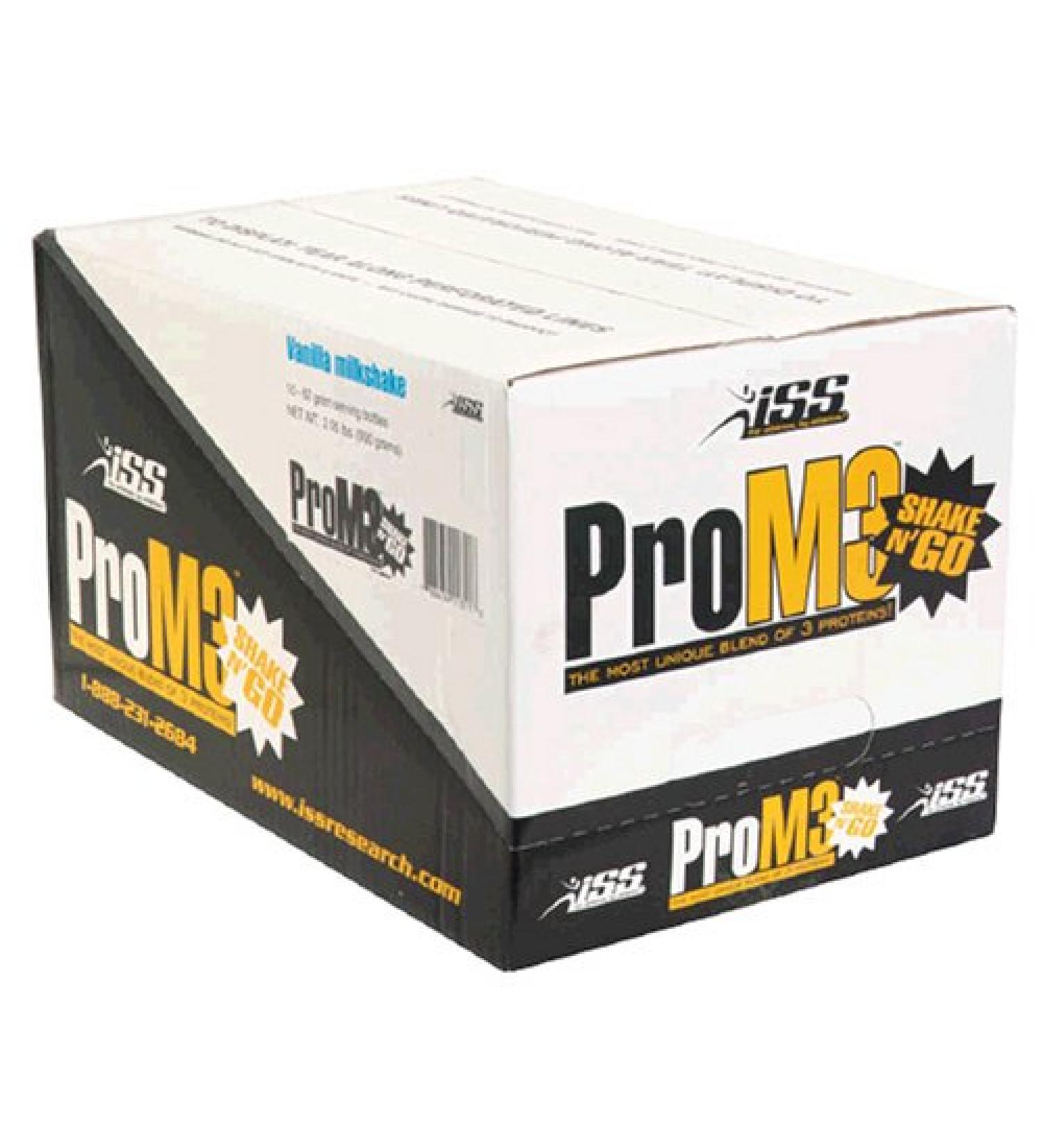 ISS ProM3 Shake N' Go Vanilla Milkshake Individual Bottles (Pack of 15) Vanilla Milkshake 2.19 Ounce (Pack of 15)