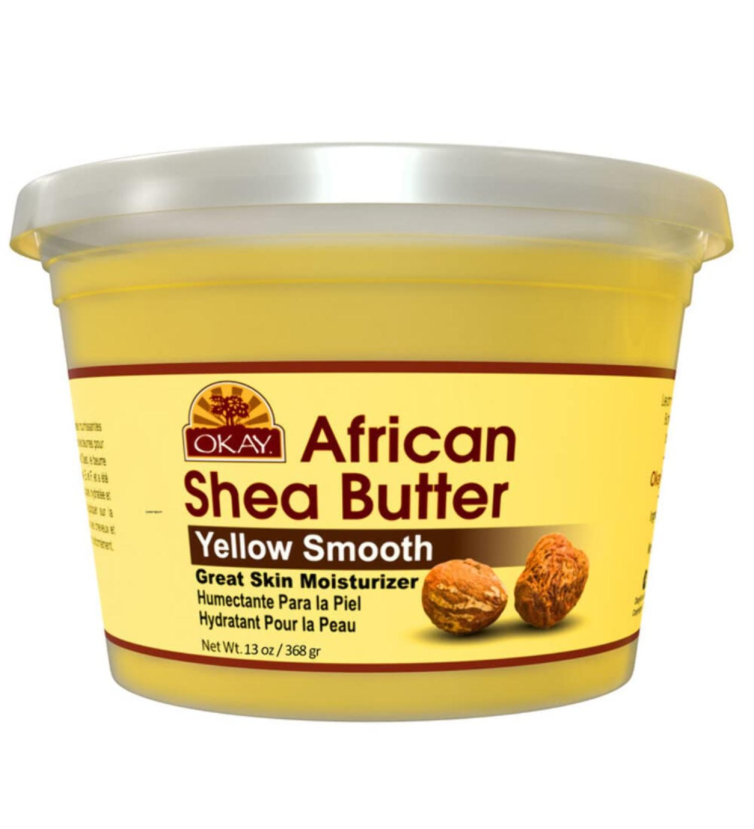 Okay Pure Naturals Yellow Shea Butter 13 oz - Premium African Skin Moisturizer - Buy Online on GoSupps.com