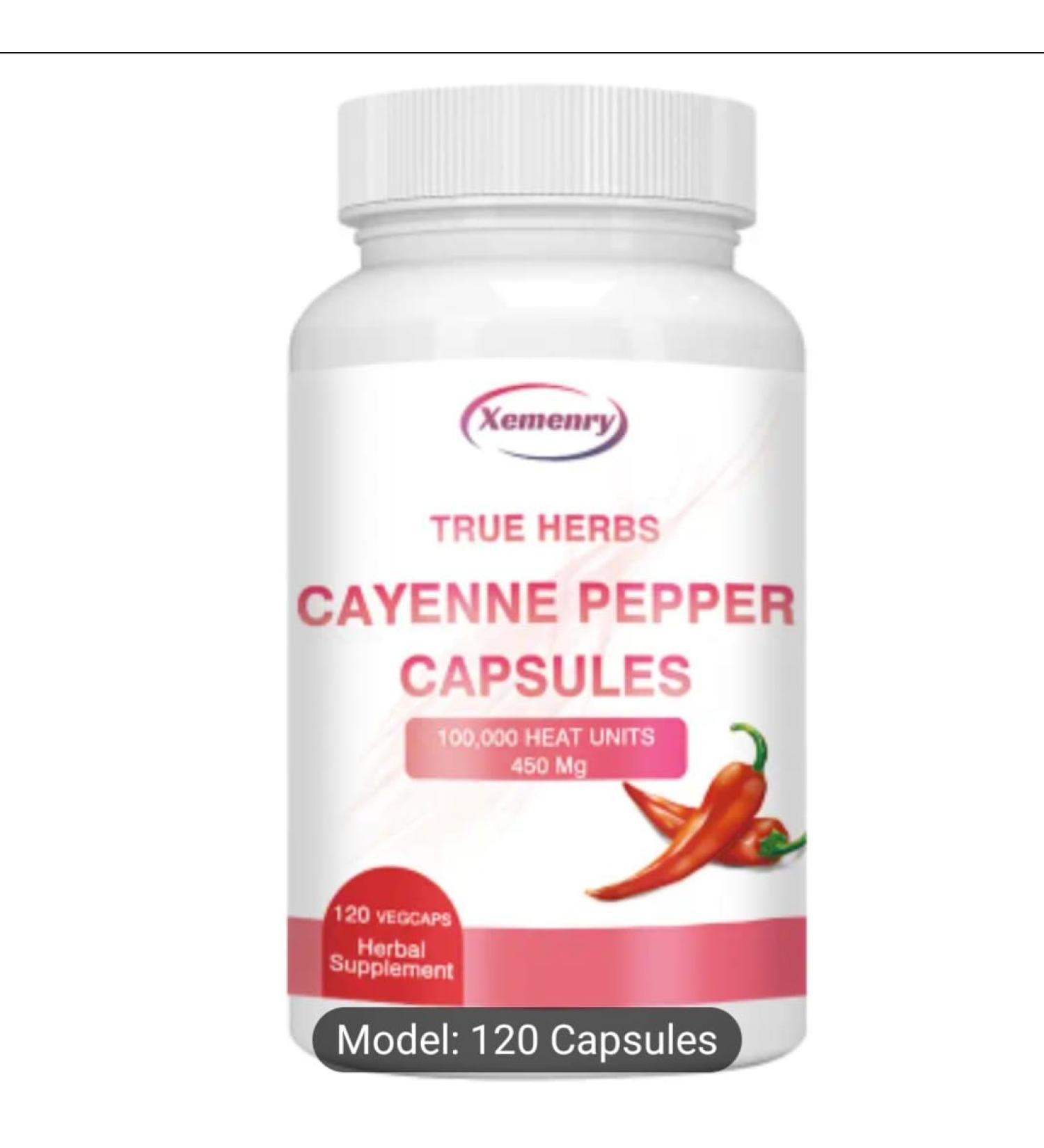 True Herbs Cayenne Pepper Capsules - Buy Online on GoSupps.com