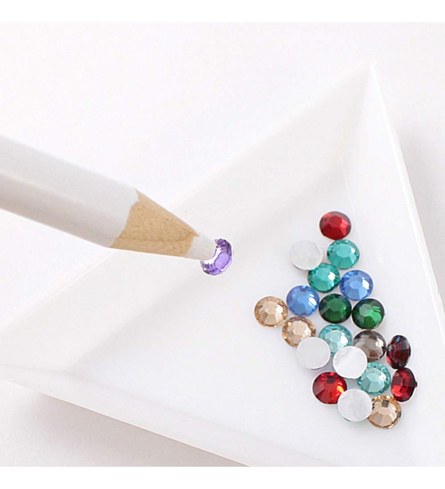 gLoaSublim Nail Art Pens DIY Nail Art Rhinestones Jewelry Picking Dotting Tool Wax Pencil Pen Picker White - Buy Online on GoSupps.com