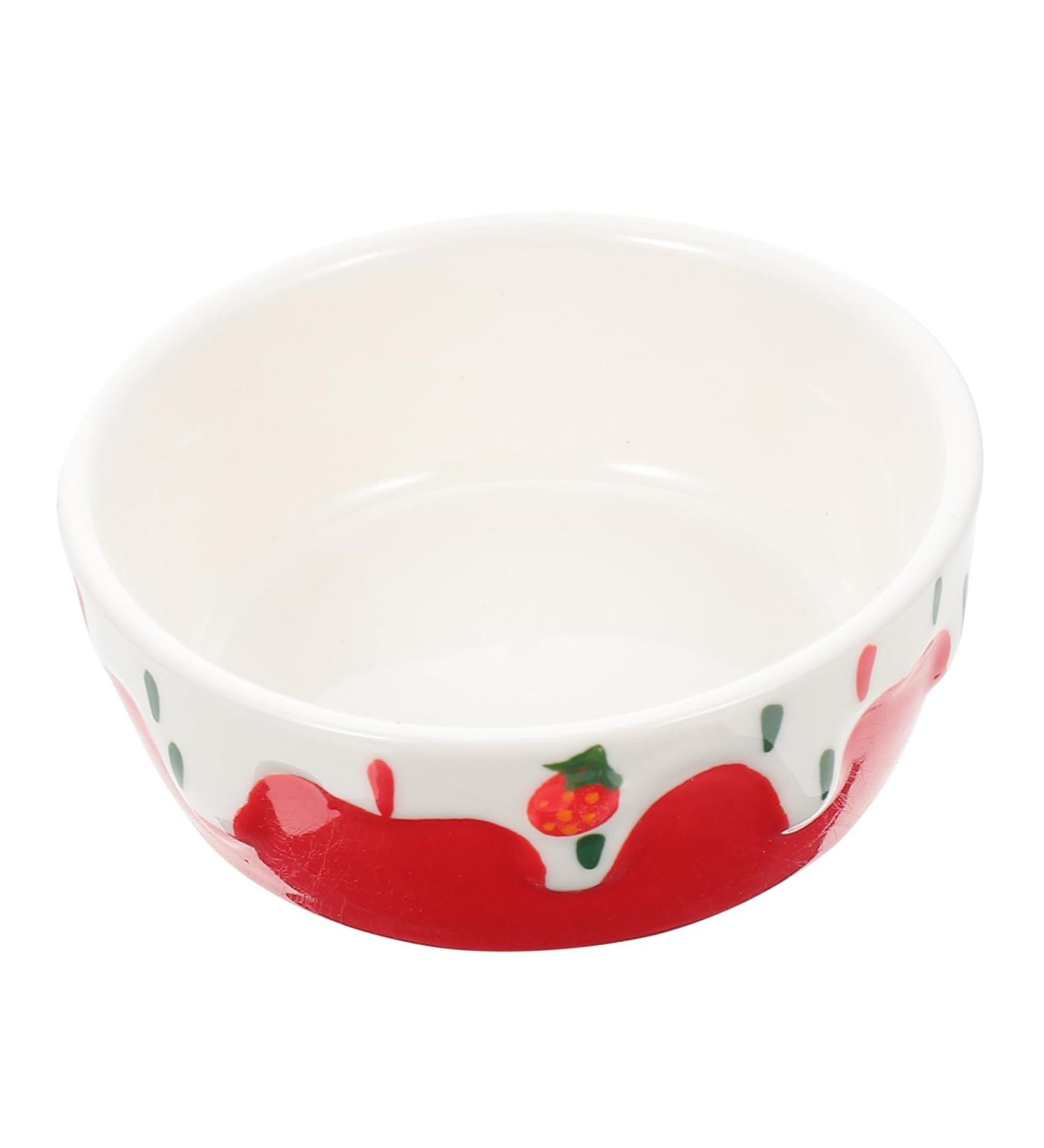 COLLBATH Hamster Food Bowl Rabbit Supplies Rabbit Feeder Bunny Water Bowl Hamster Water Bowl Ceramic Small Animal Dishes Pottery Pet Dish Guinea Pig Dish Guinea Pig Feeder Hamster Bowl Red - Buy Online on GoSupps.com