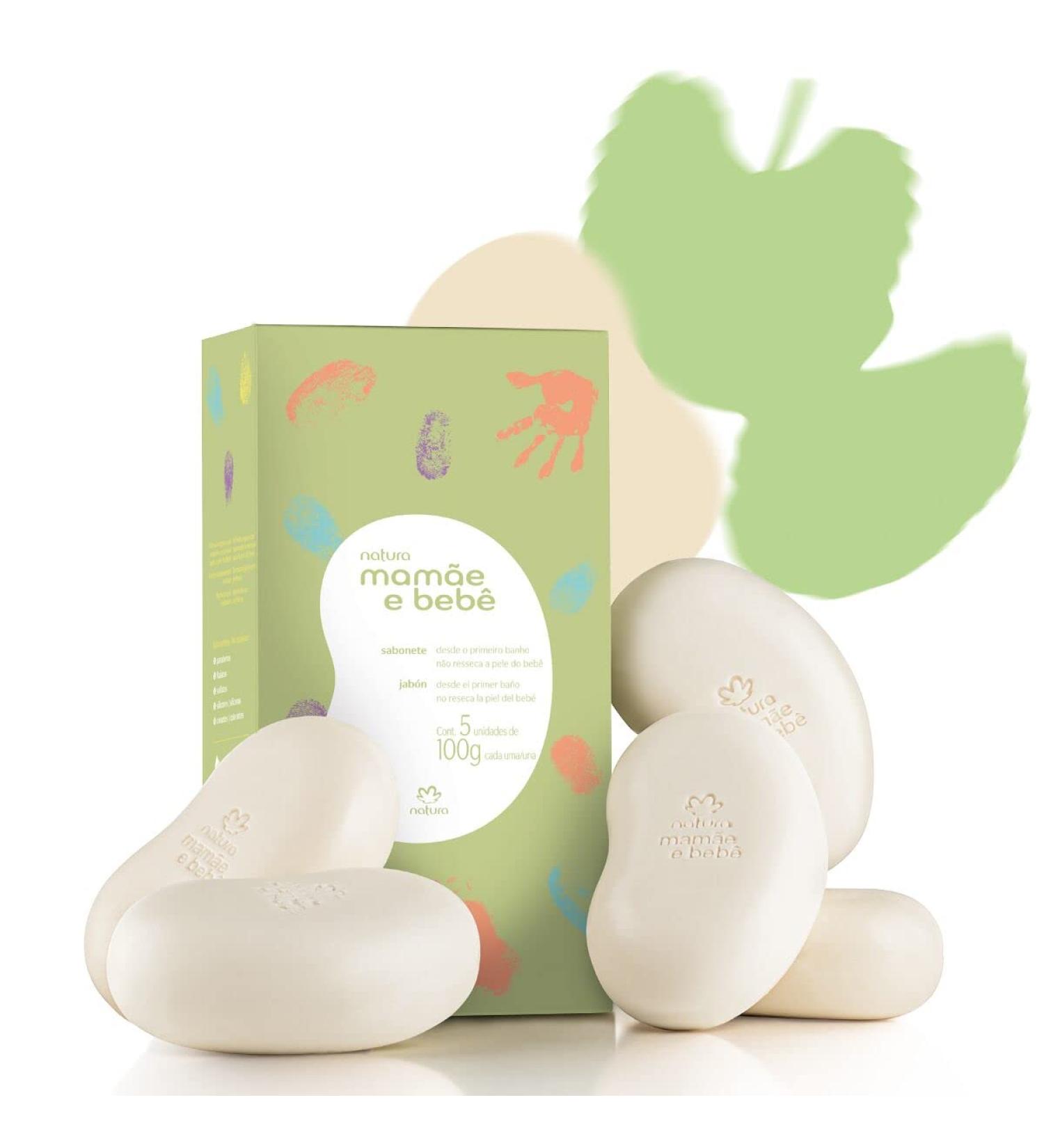 Natura Mamae e Bebe Soap Set - 5 X 100g | Gentle and Nourishing - Buy Online on GoSupps.com