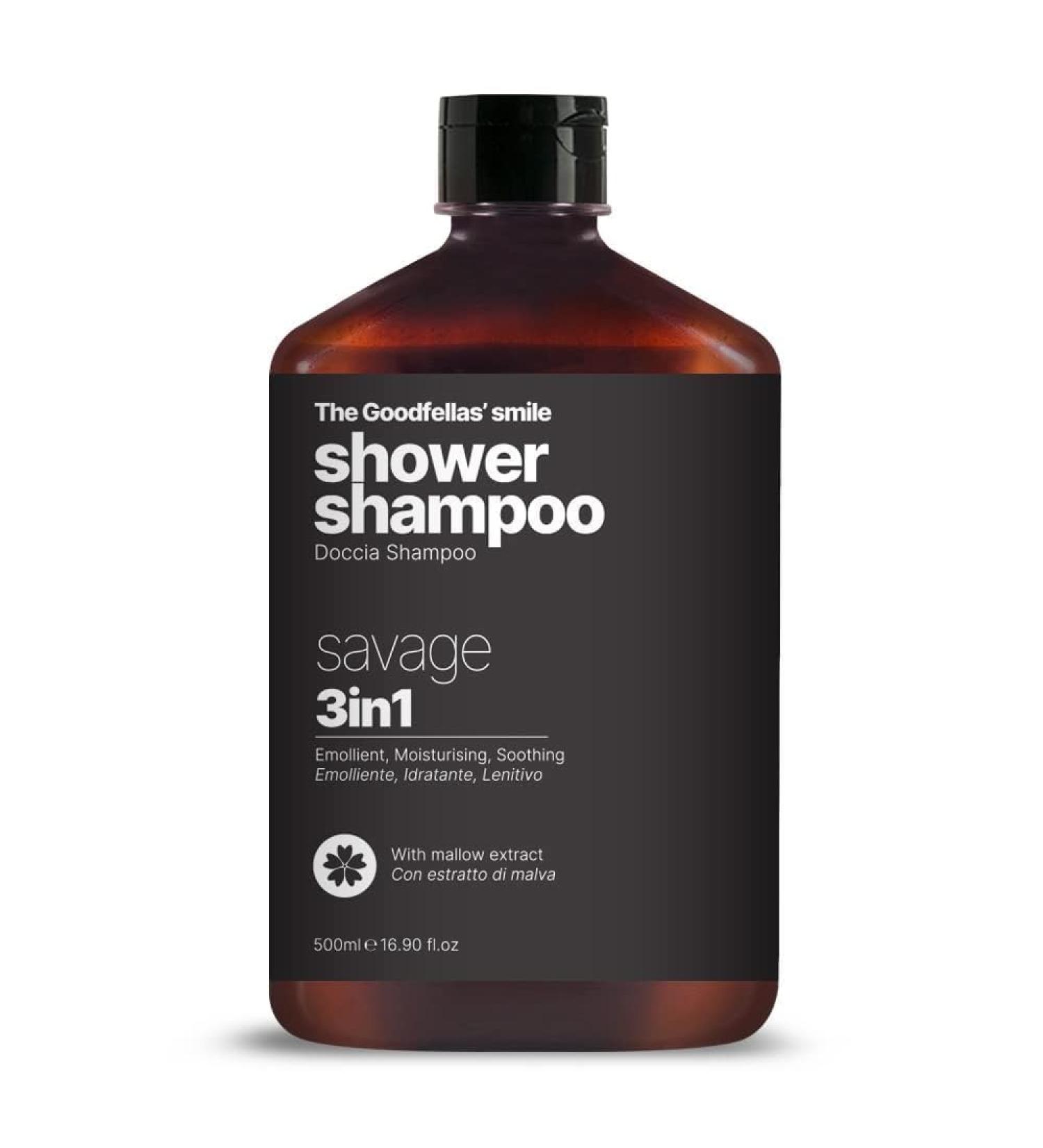 The Goodfellas'smile Douche Shampoo Savage 500 ml - Buy Online on GoSupps.com