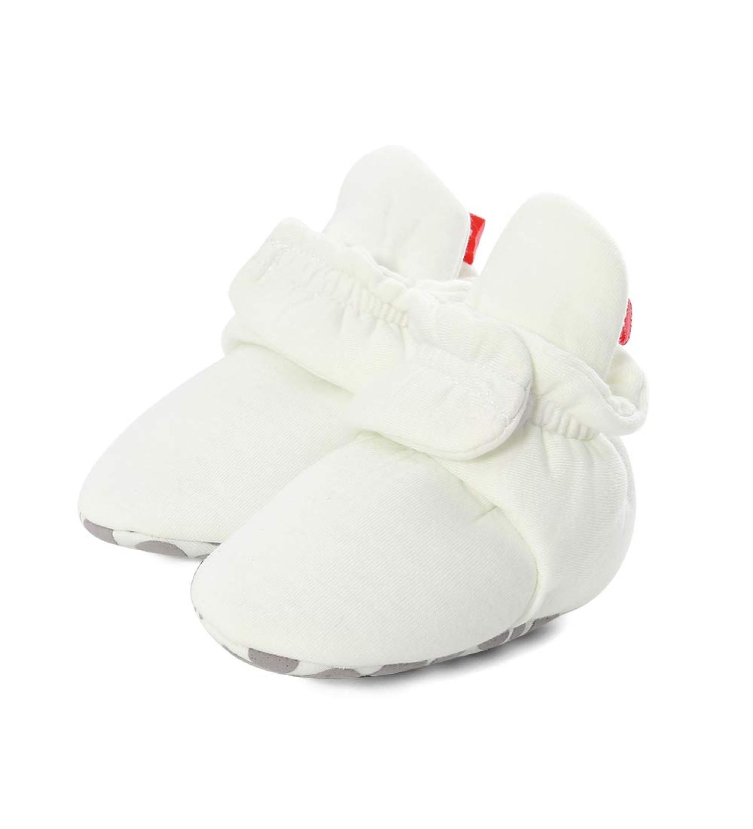 LACOFIA Baby Anti-Slip Soft Sole Slipper Booties 12-18 Months - White - Buy Online on GoSupps.com