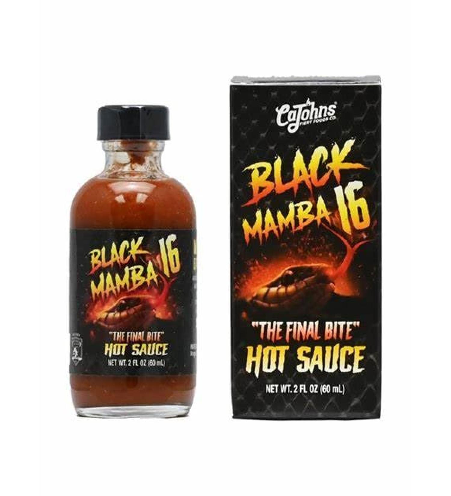 Cajohn's Black Mamba Final Bite 16 Million Scoville Hot Sauce