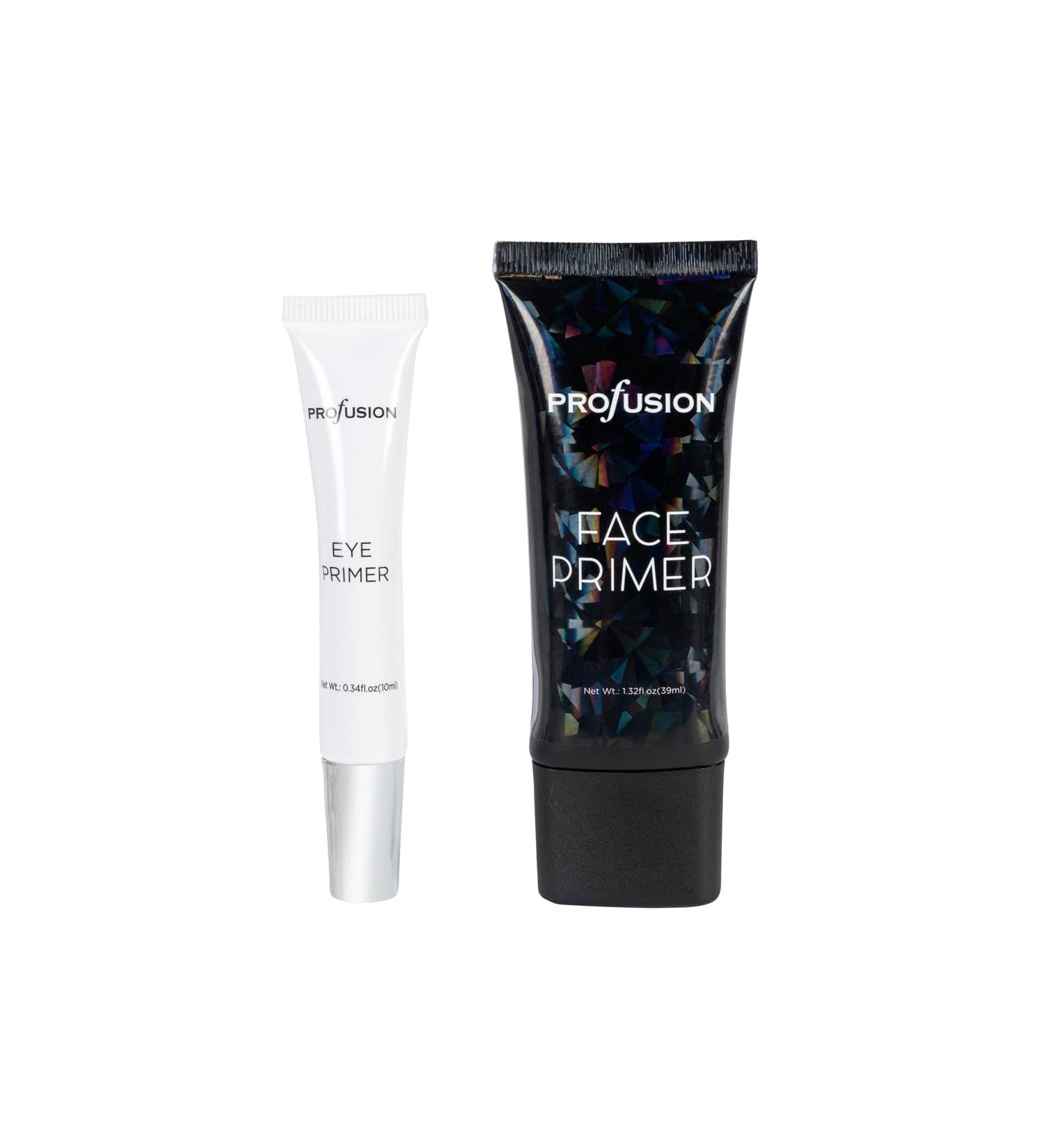Profusion Cosmetics Prime to Prep 2PC Eye & Face Primer - Holiday Glam Essentials for Stunning Flawless Looks | Shop Internationally - Buy Online on GoSupps.com