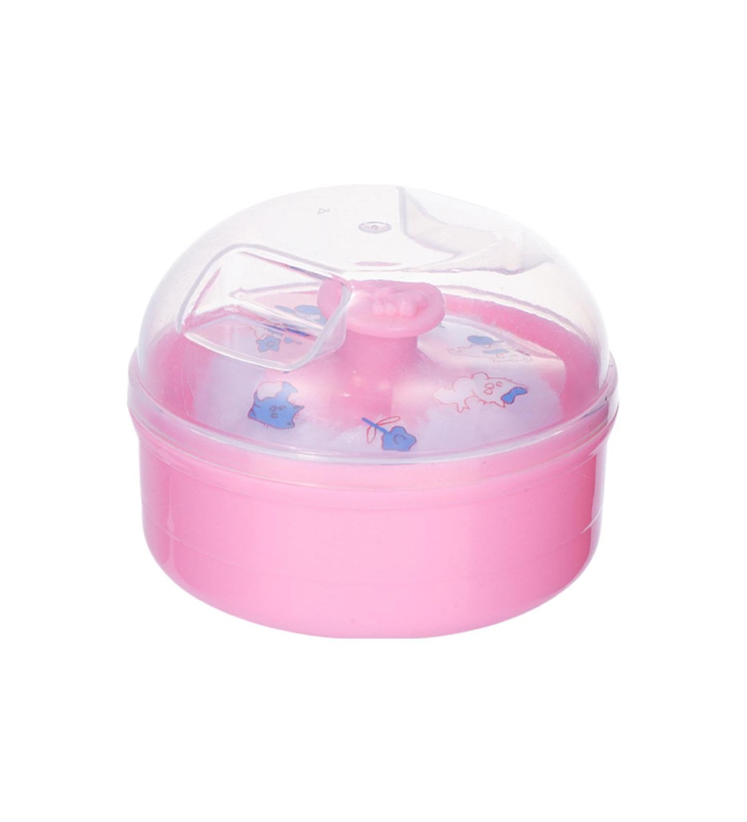 Houppette poudre pour b b applicateur de poudre et r cipient houppette ronde avec poign e tui poudre pour le corps avec houppette pour poudre libre fond de teint poudre de couche douce et 1 unit (Lot de 1) - Buy Online on GoSupps.com