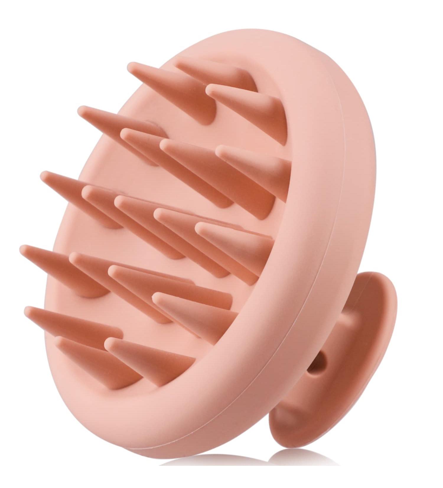 Beautlohas Silicone Scalp Massage Brush | Enhance Hair Growth & Blood Circulation | Wet & Dry Shampoo Brush in Pink Powder - Buy Online on GoSupps.com